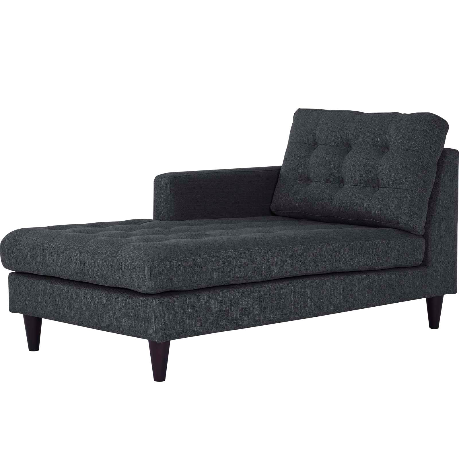 Empress Left-Arm Upholstered Fabric Chaise view 7