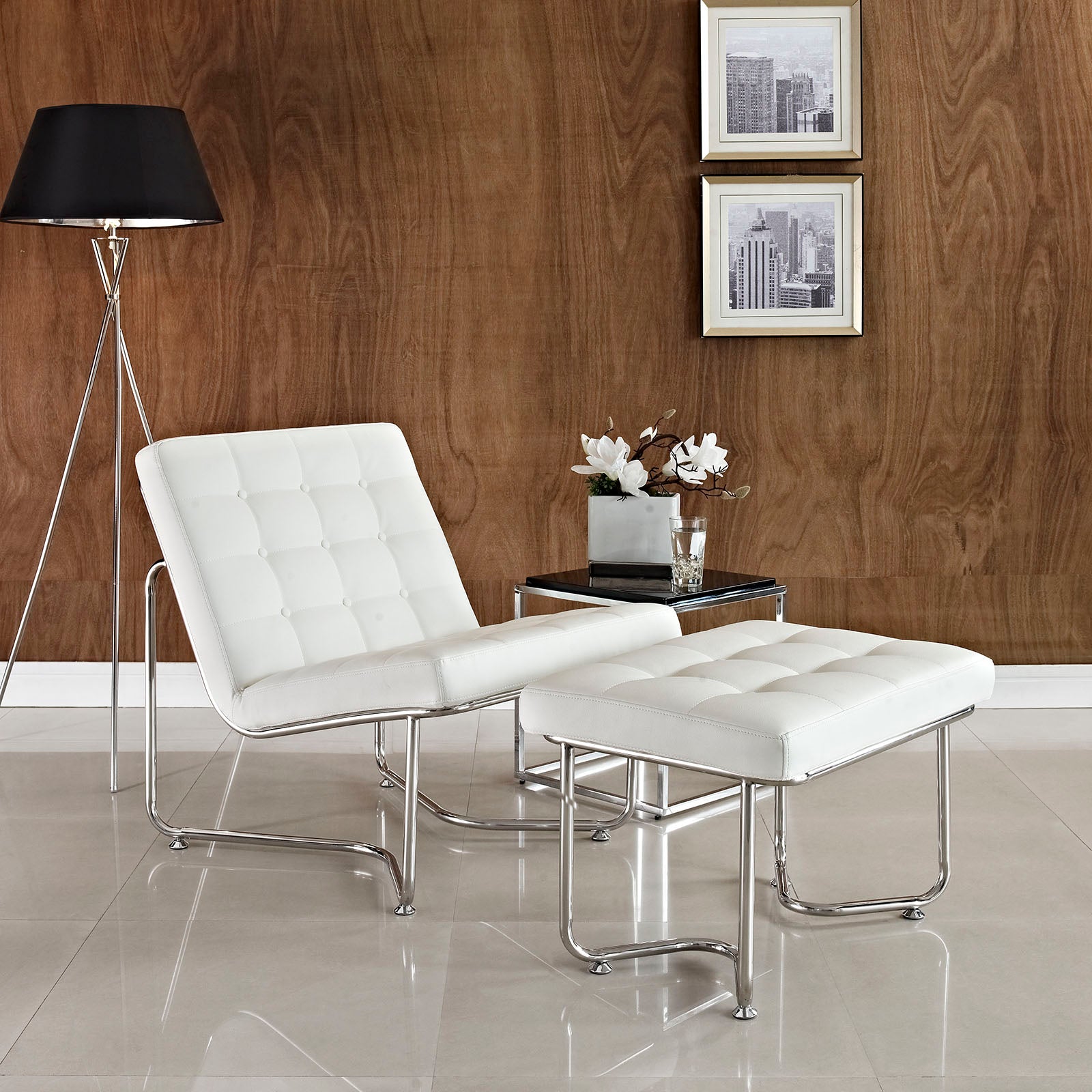 Gibraltar Upholstered Vinyl Lounge Chair view 2