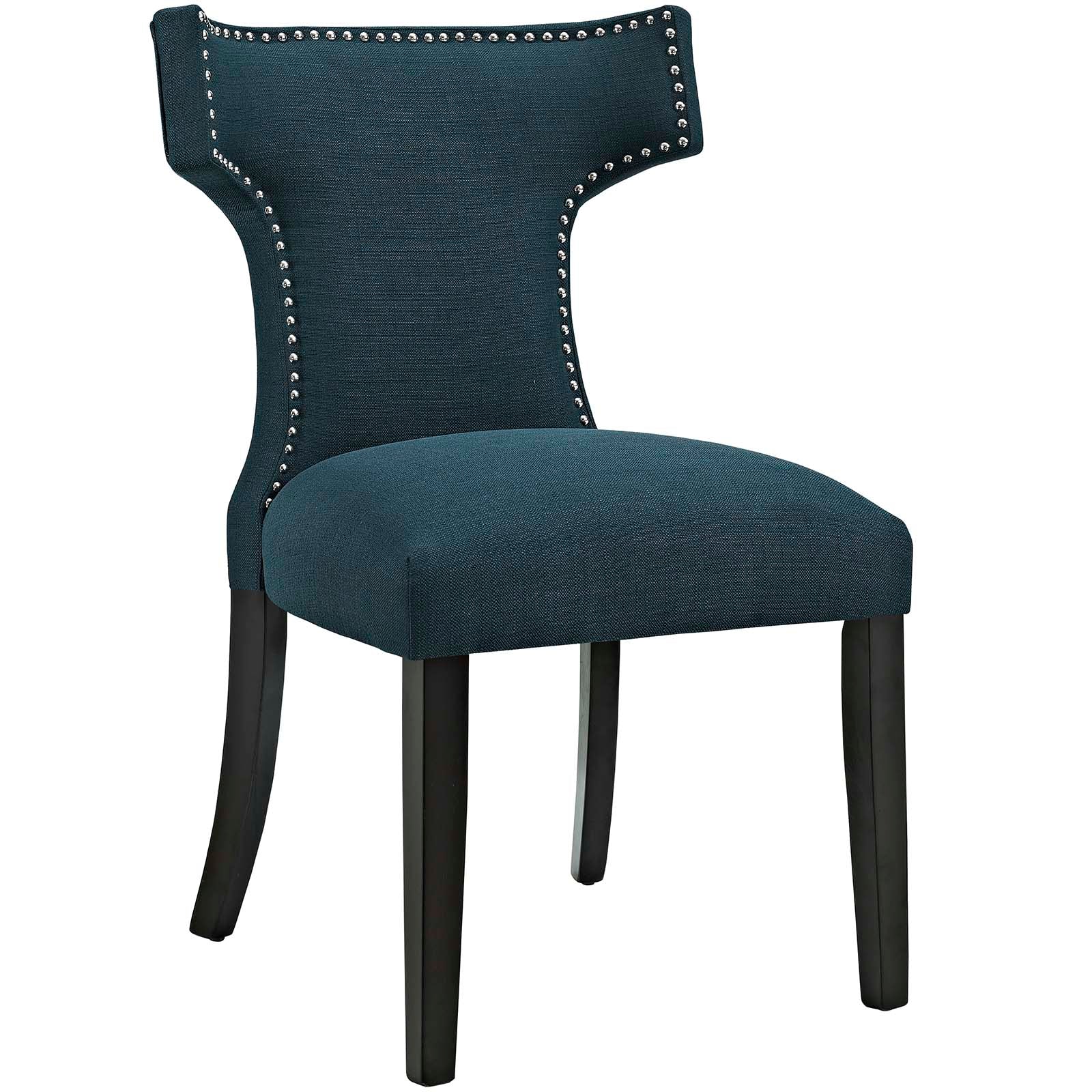 Curve Fabric Dining Side Chair Set of 2 view 3