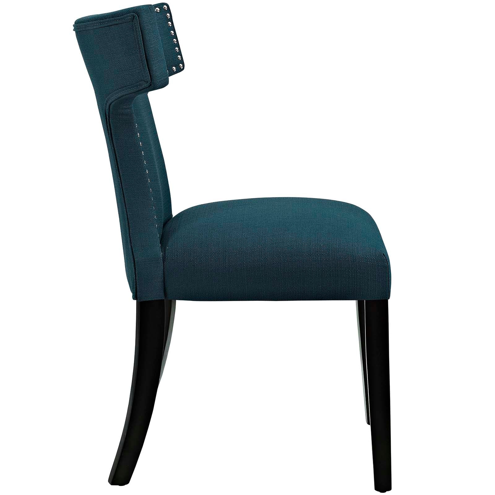 Curve Fabric Dining Side Chair Set of 2 view 4