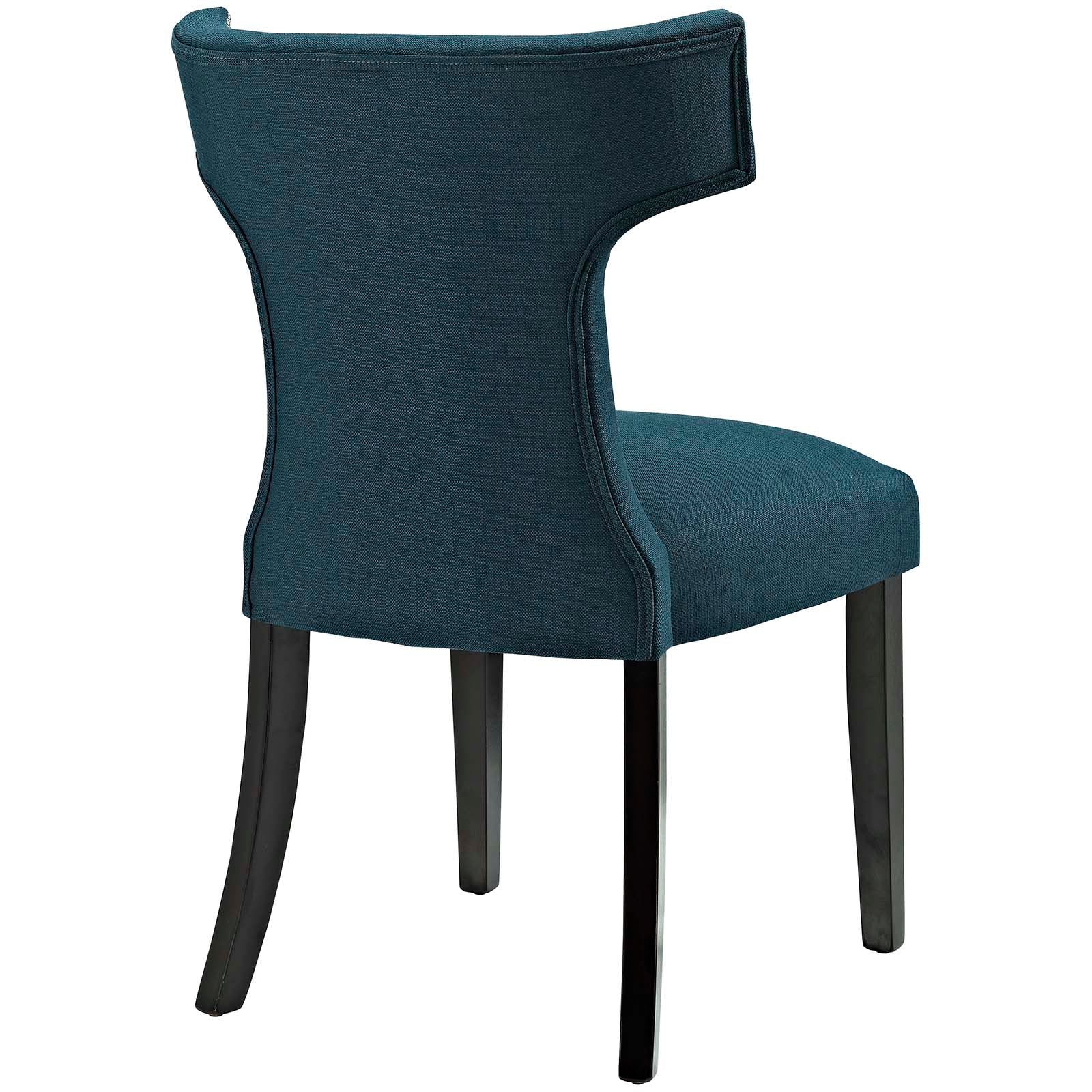 Curve Fabric Dining Side Chair Set of 2 view 5