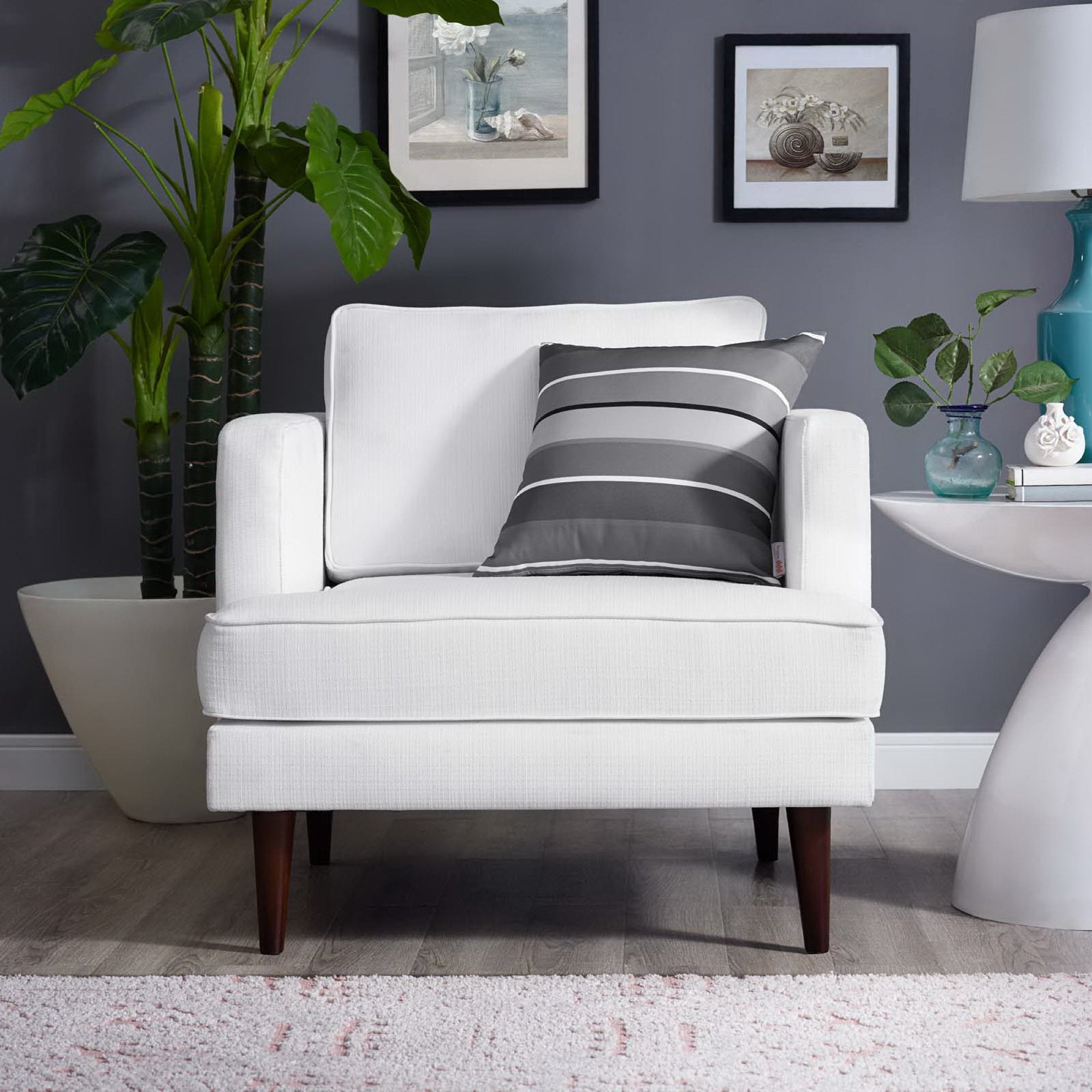 Agile Upholstered Fabric Armchair view 2