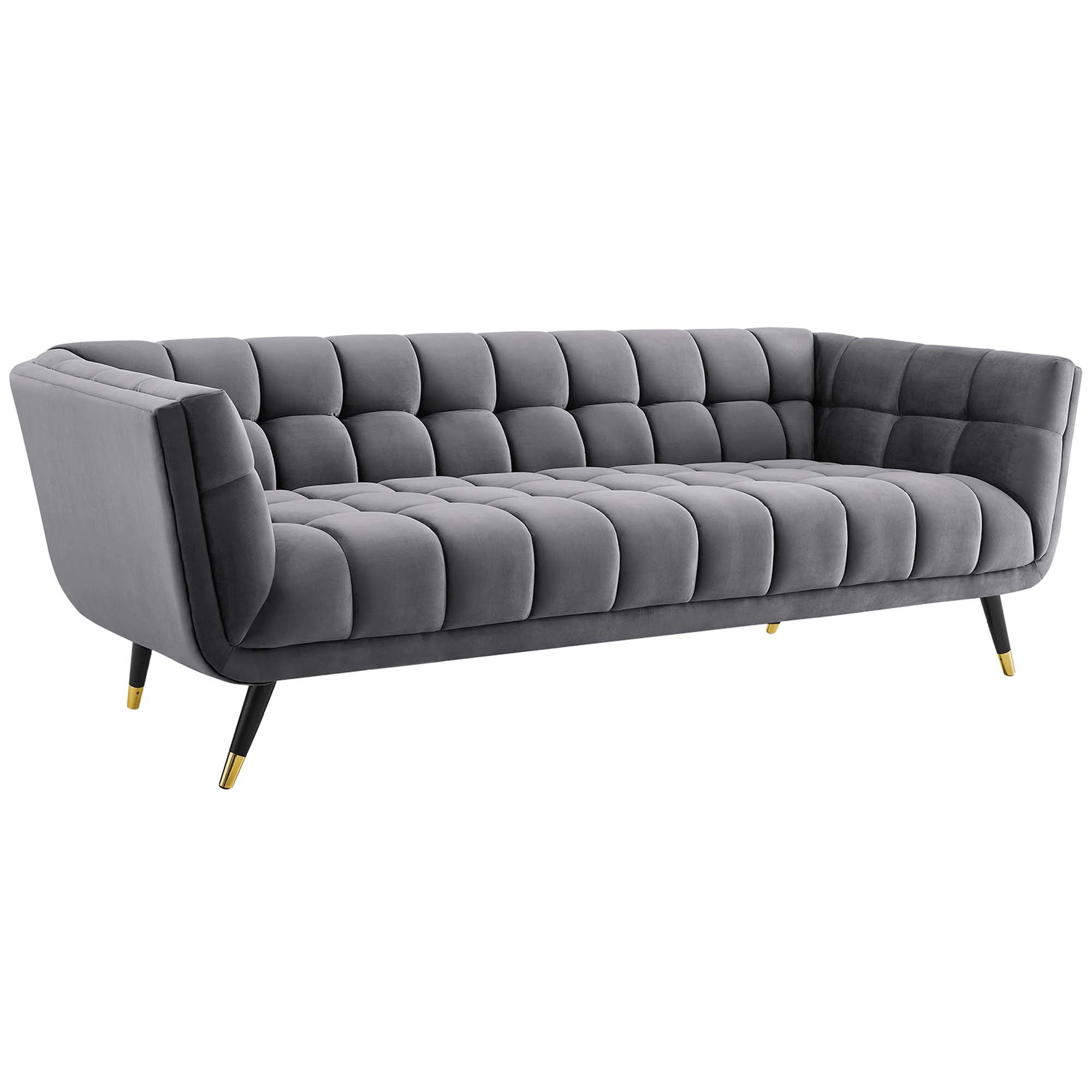 Adept Performance Velvet Sofa view 1