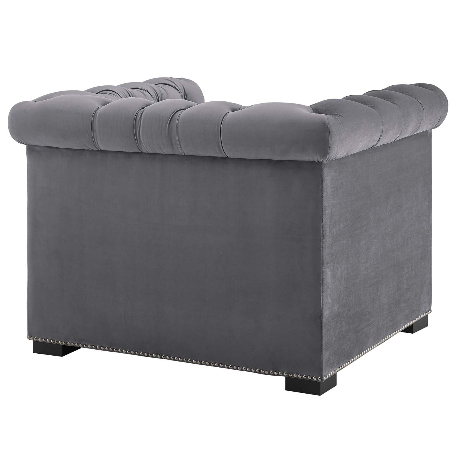 Heritage Performance Velvet Armchair view 4