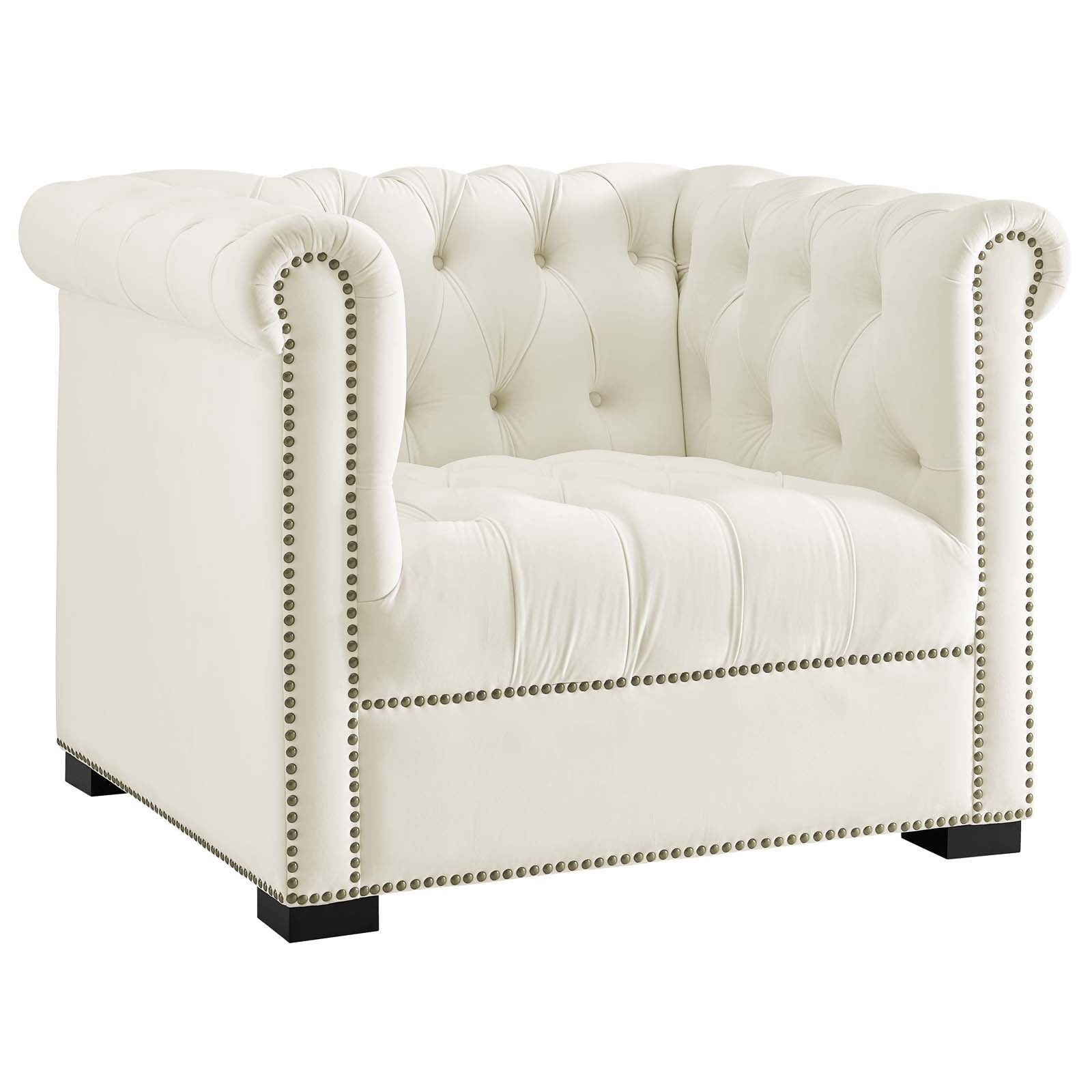 Heritage Performance Velvet Armchair view 7