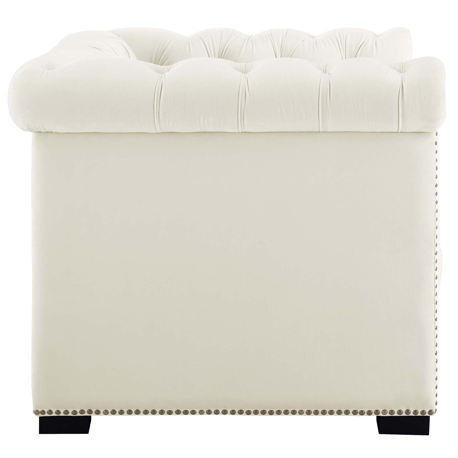 Heritage Performance Velvet Armchair view 8