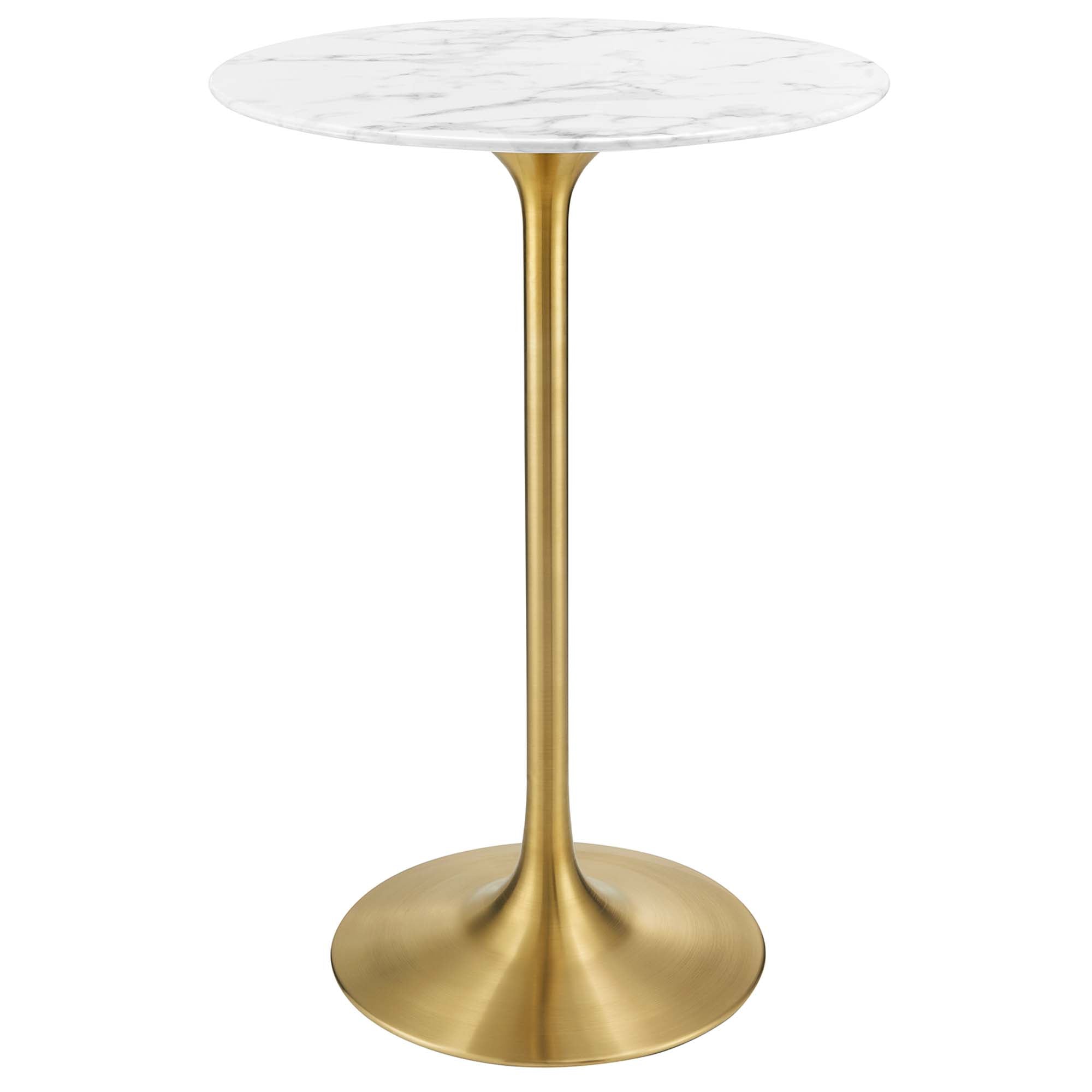 Lippa Round Artificial Marble Bar Table view 1
