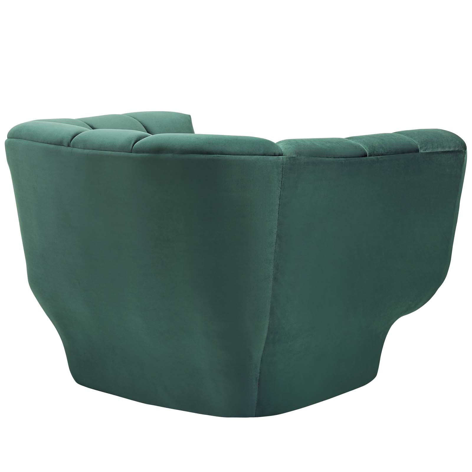 Entertain Vertical Channel Tufted Performance Velvet Armchair view 7