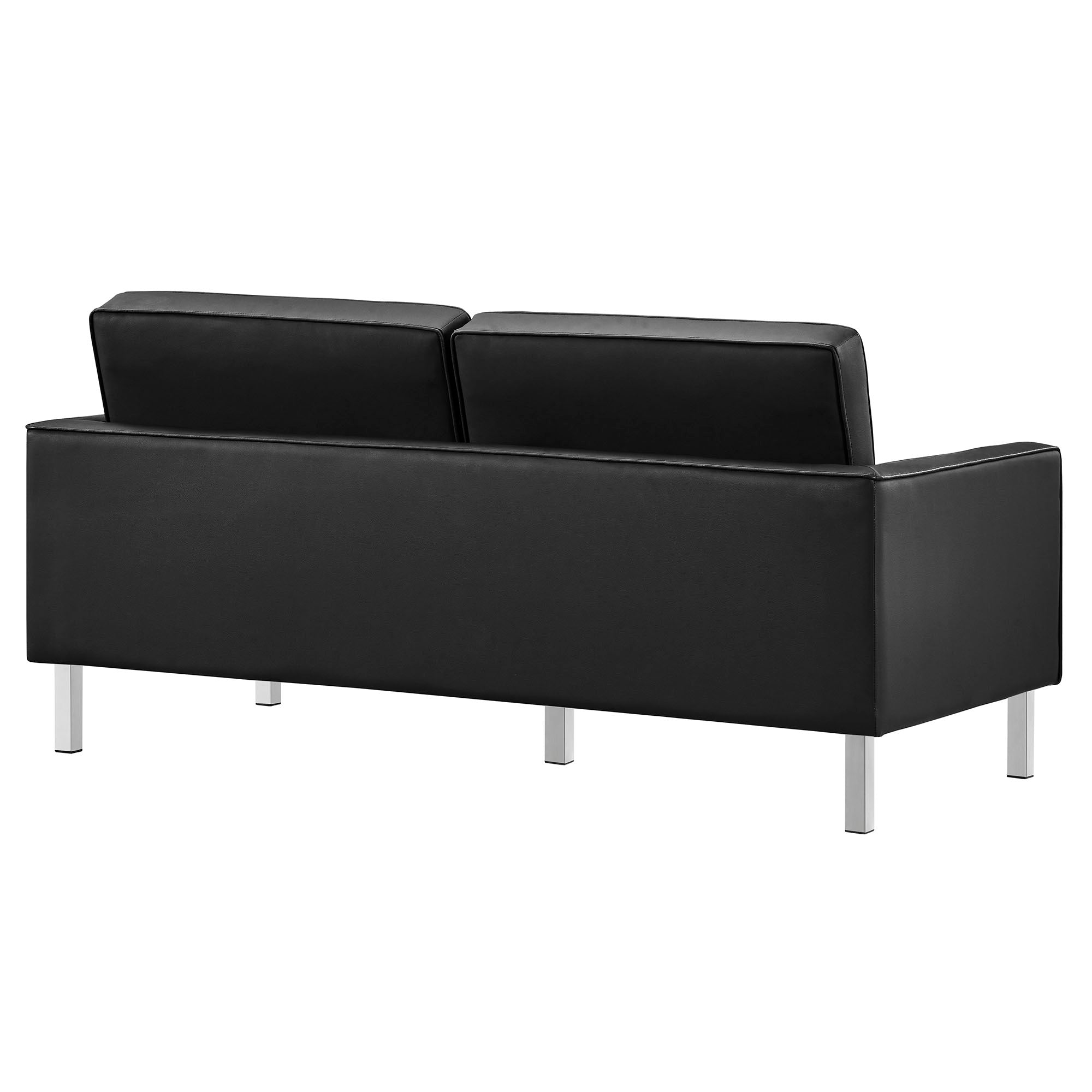 Loft Tufted Vegan Leather Loveseat view 7