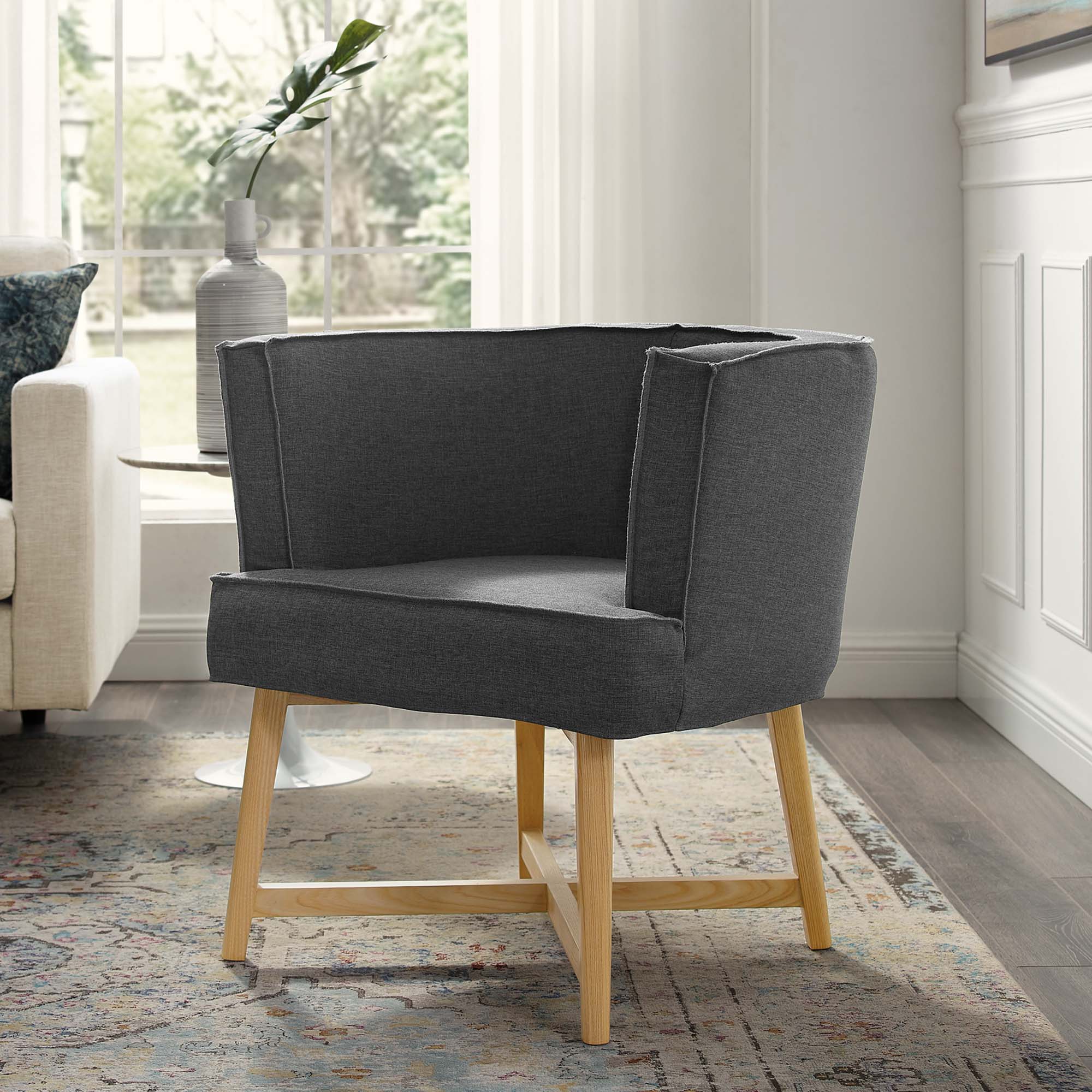Anders Upholstered Fabric Accent Chair view 2