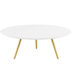 Lippa Round Wood Coffee Table with Tripod Base
