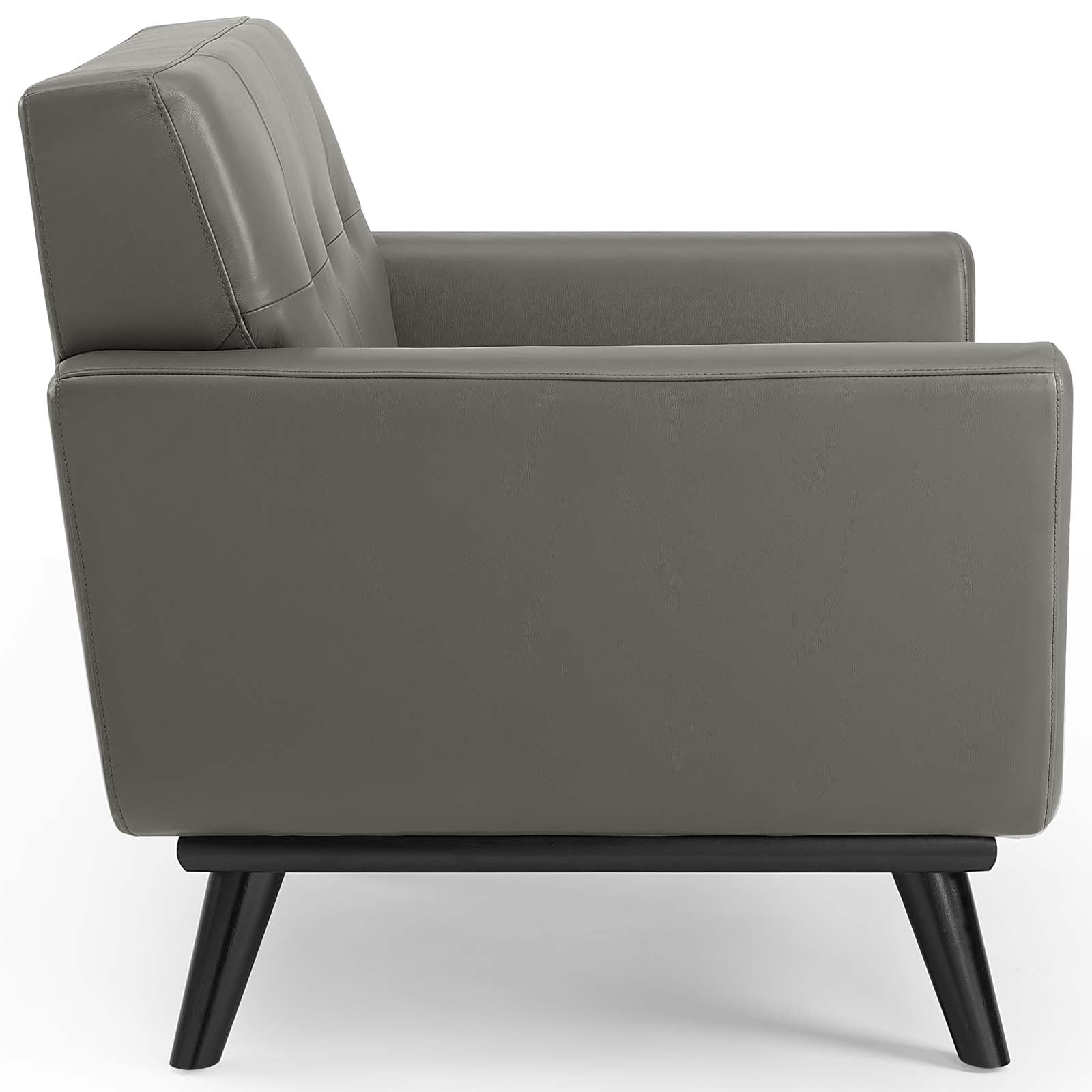 Engage Top-Grain Leather Living Room Lounge Accent Armchair view 4