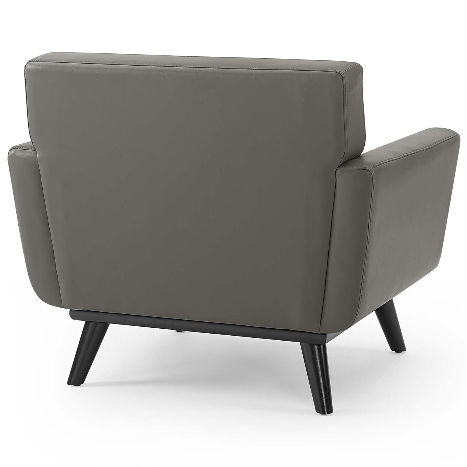 Engage Top-Grain Leather Living Room Lounge Accent Armchair view 5