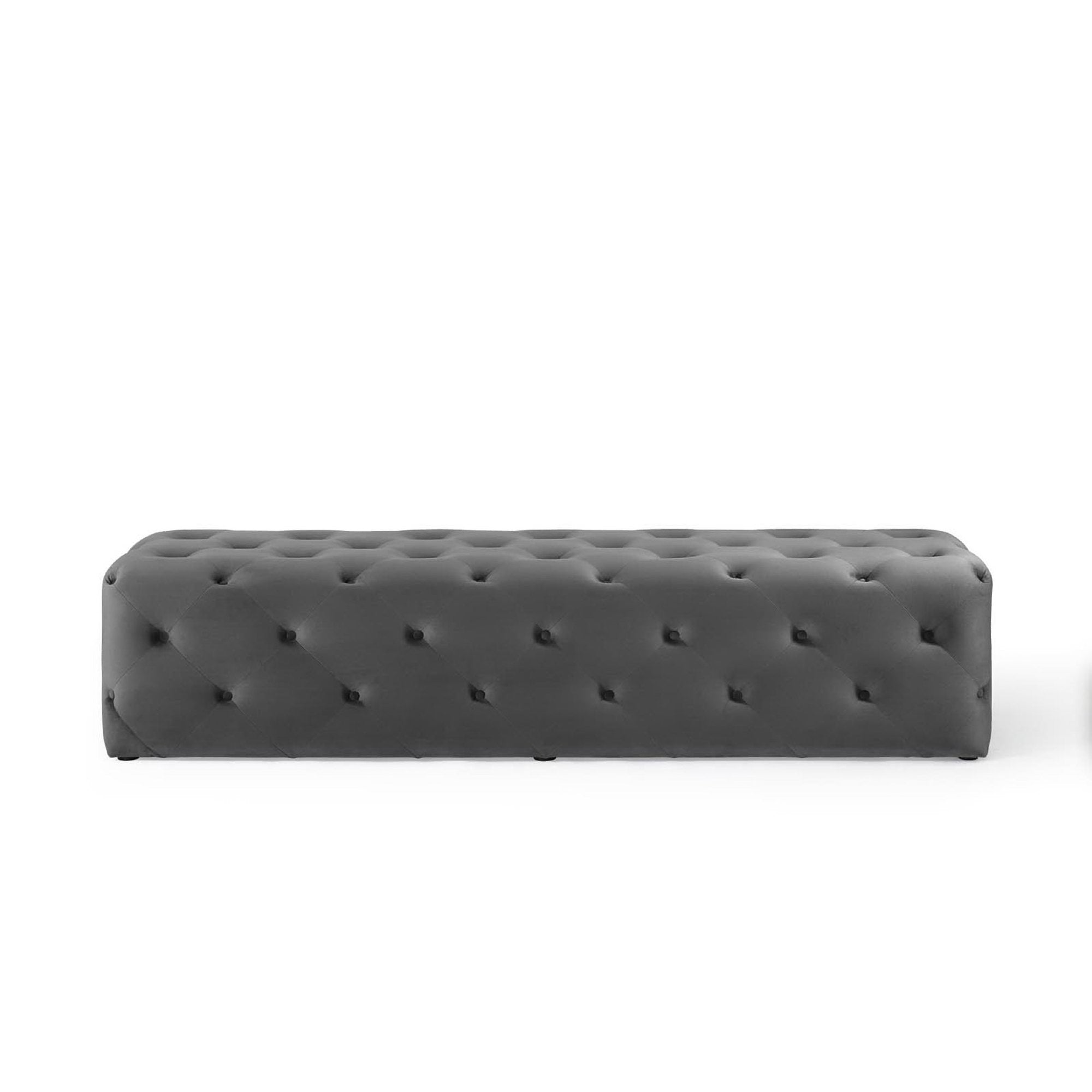 Amour 72″ Tufted Button Entryway Performance Velvet Bench view 6