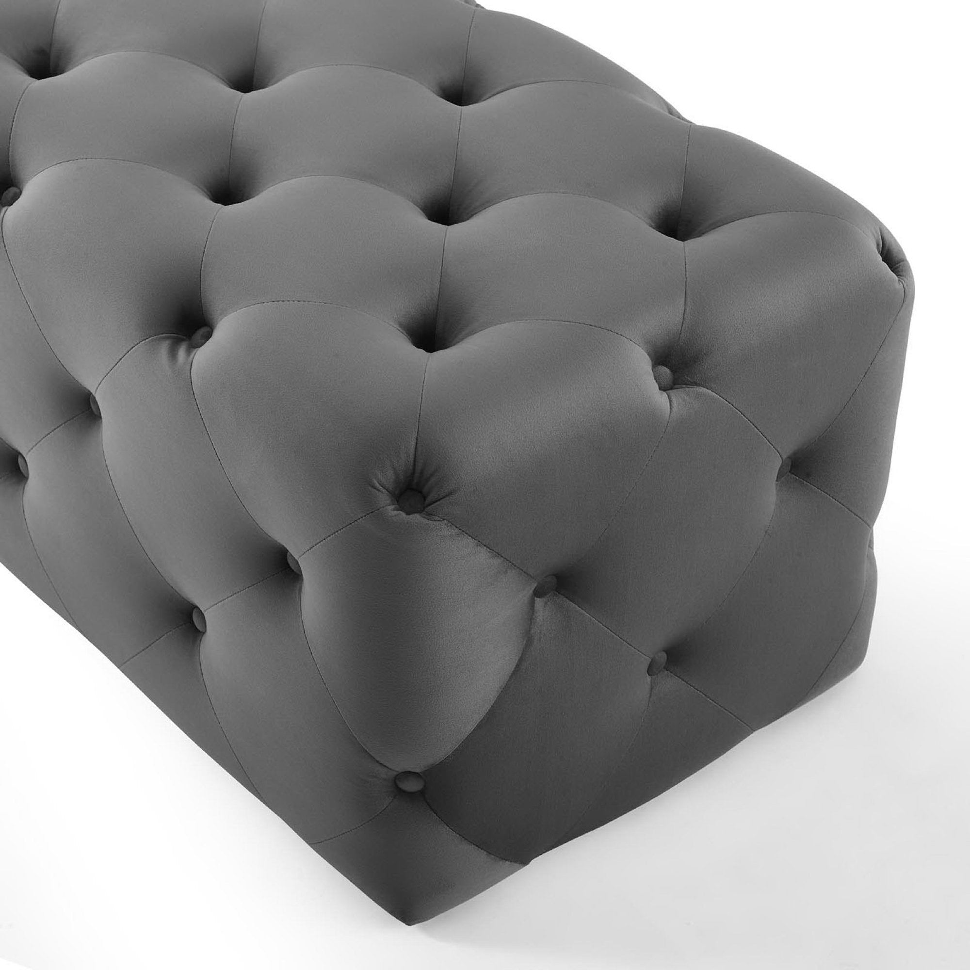 Amour 72″ Tufted Button Entryway Performance Velvet Bench view 7