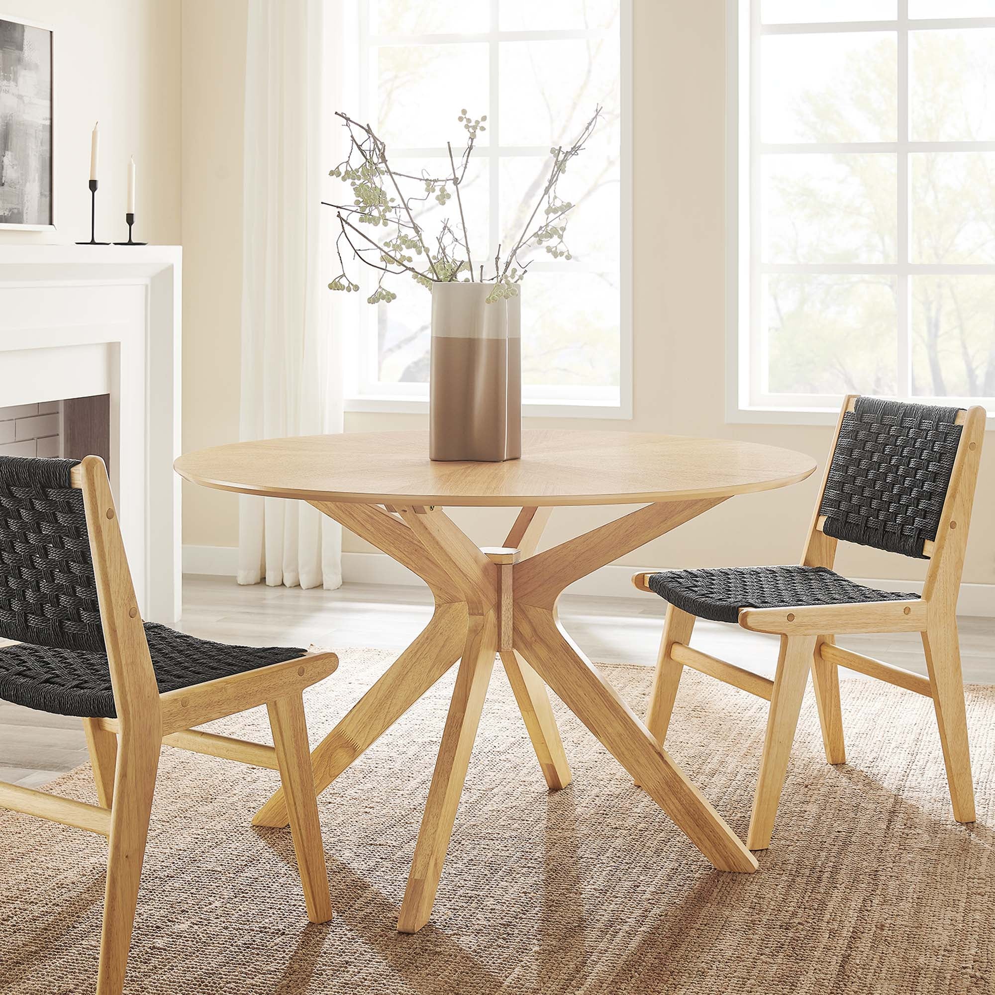 Crossroads 47″ Round Wood Dining Table view 2