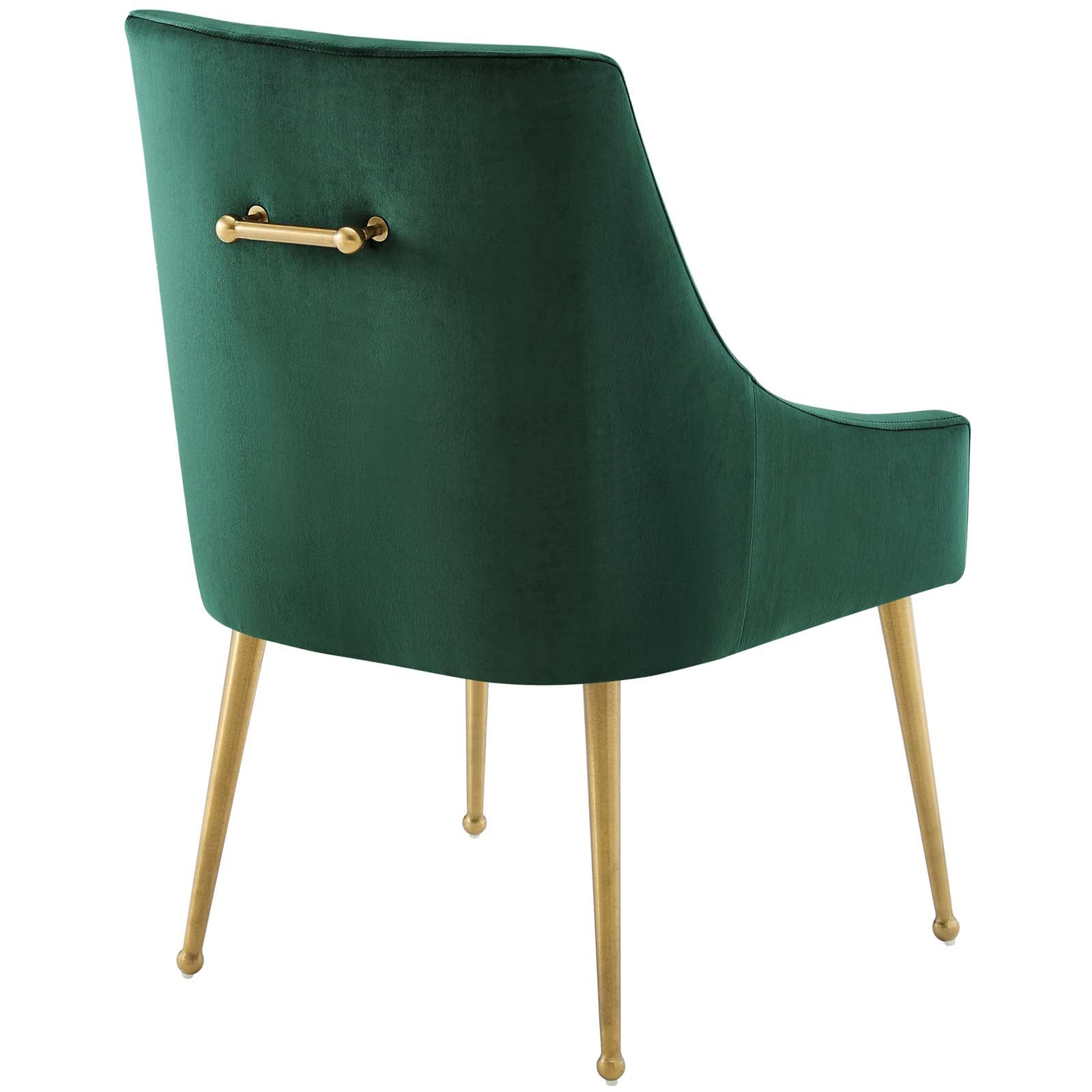 Discern Upholstered Performance Velvet Dining Chair Set of 2 view 8