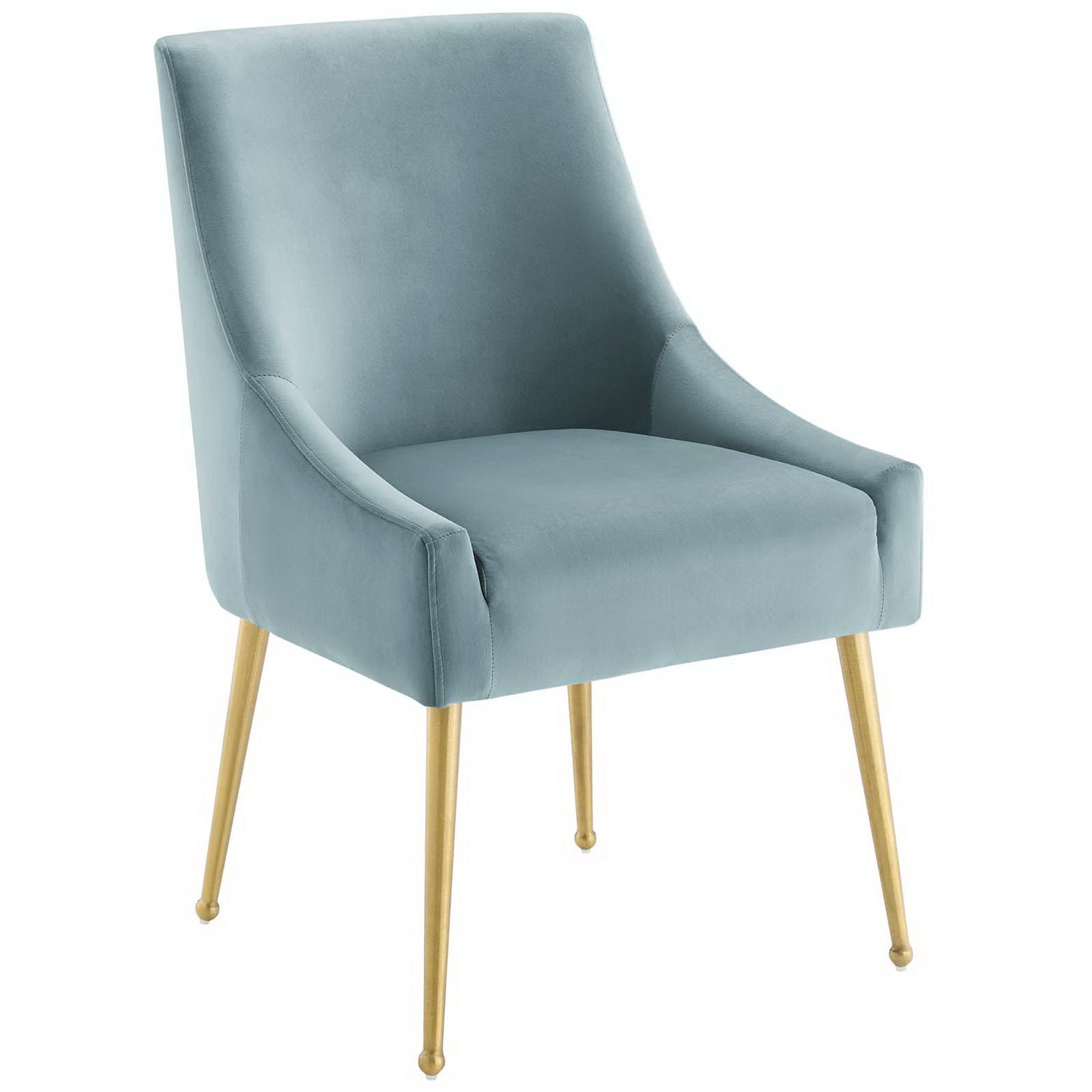 Discern Upholstered Performance Velvet Dining Chair Set of 2 view 3