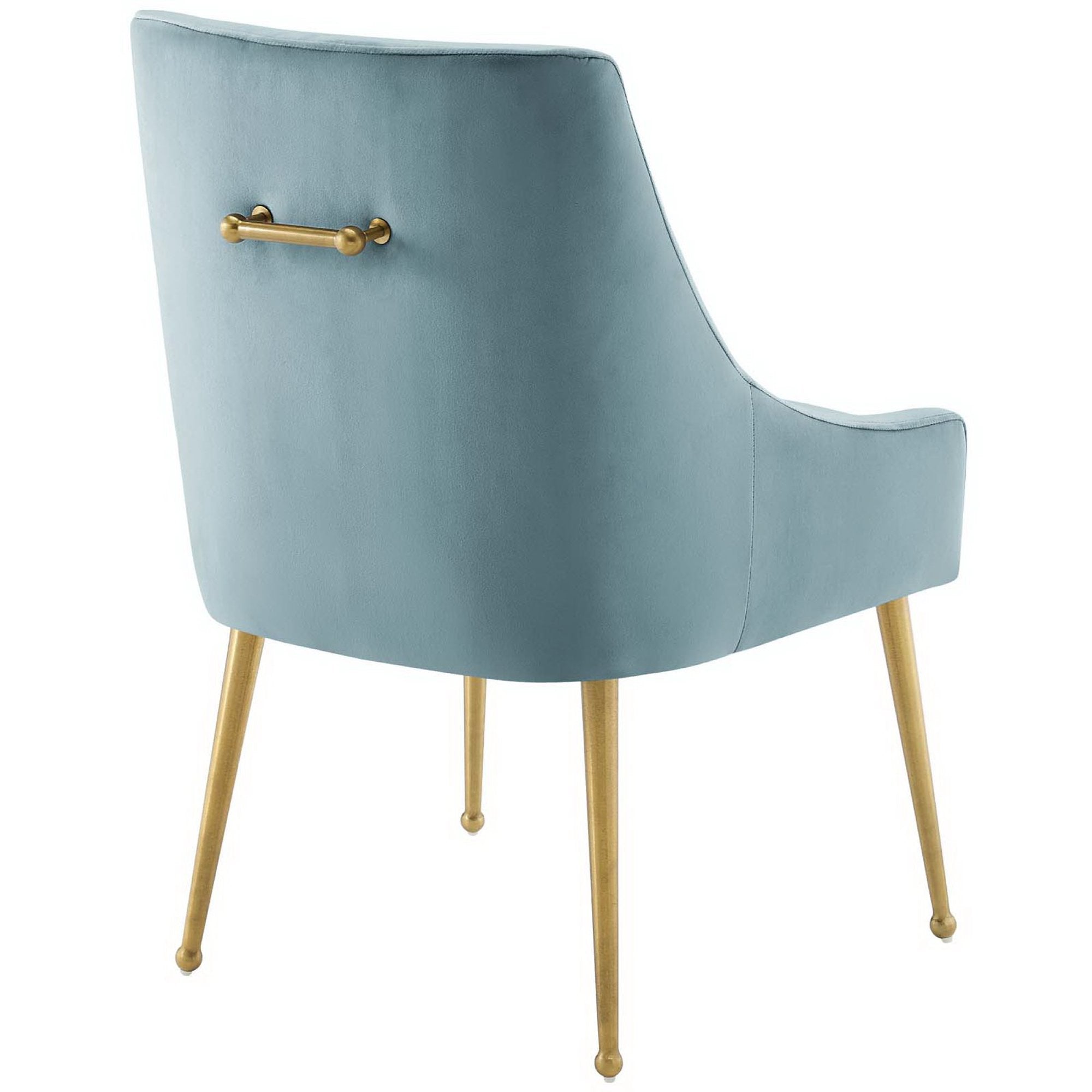 Discern Upholstered Performance Velvet Dining Chair Set of 2 view 4