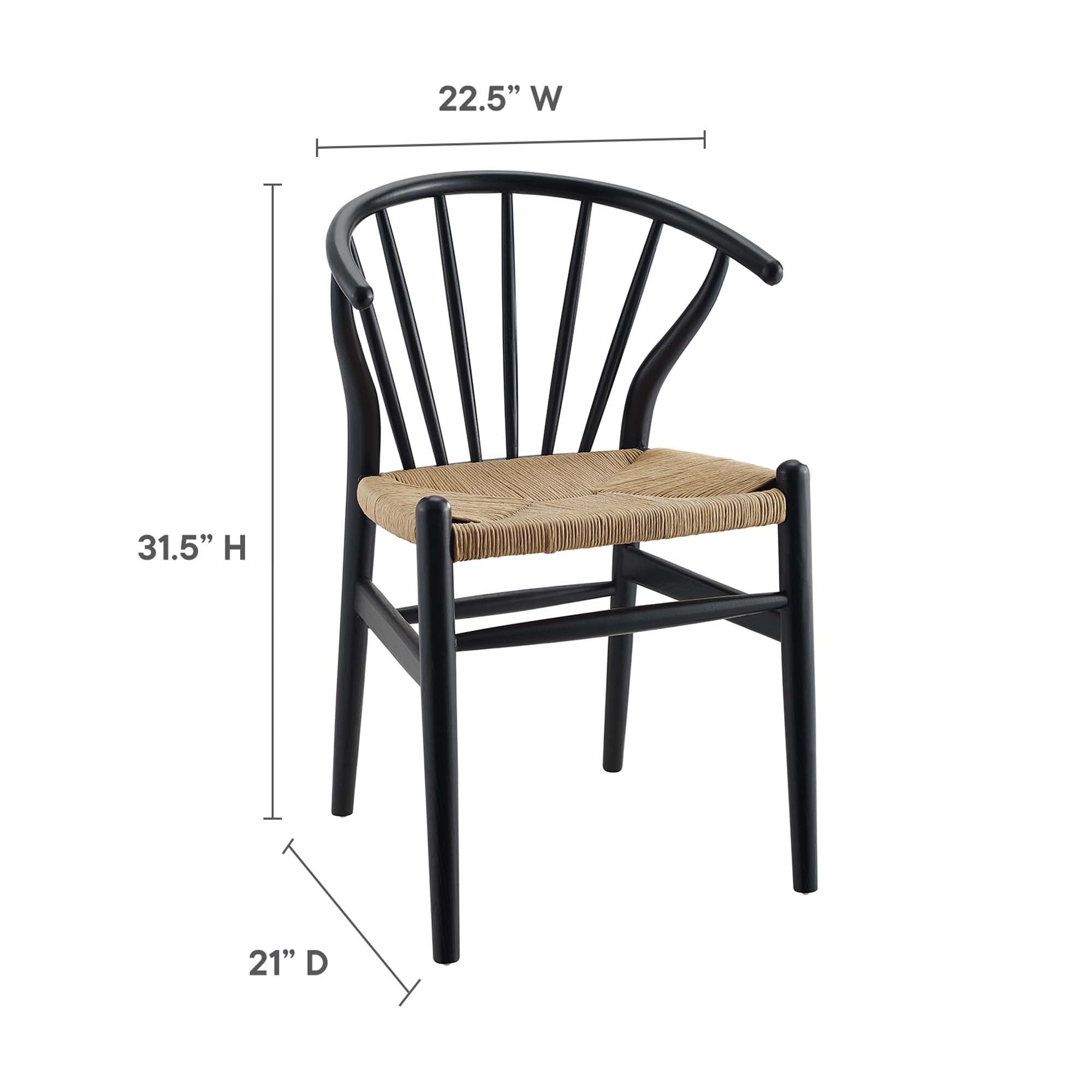 Flourish Spindle Wood Dining Side Chair Set of 2 view 4
