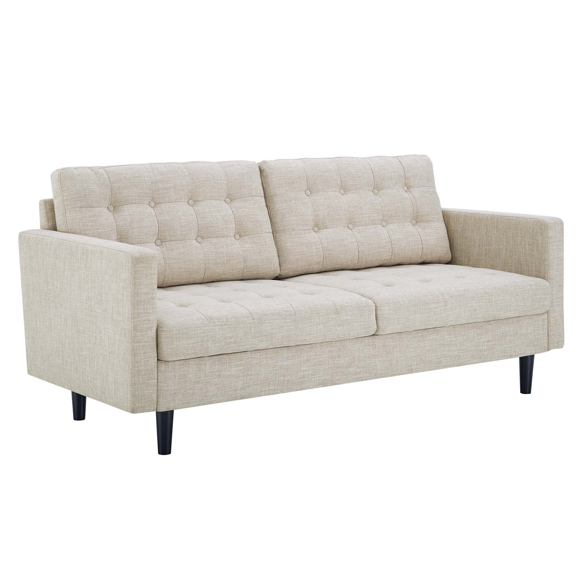 Exalt Tufted Fabric Sofa view 1