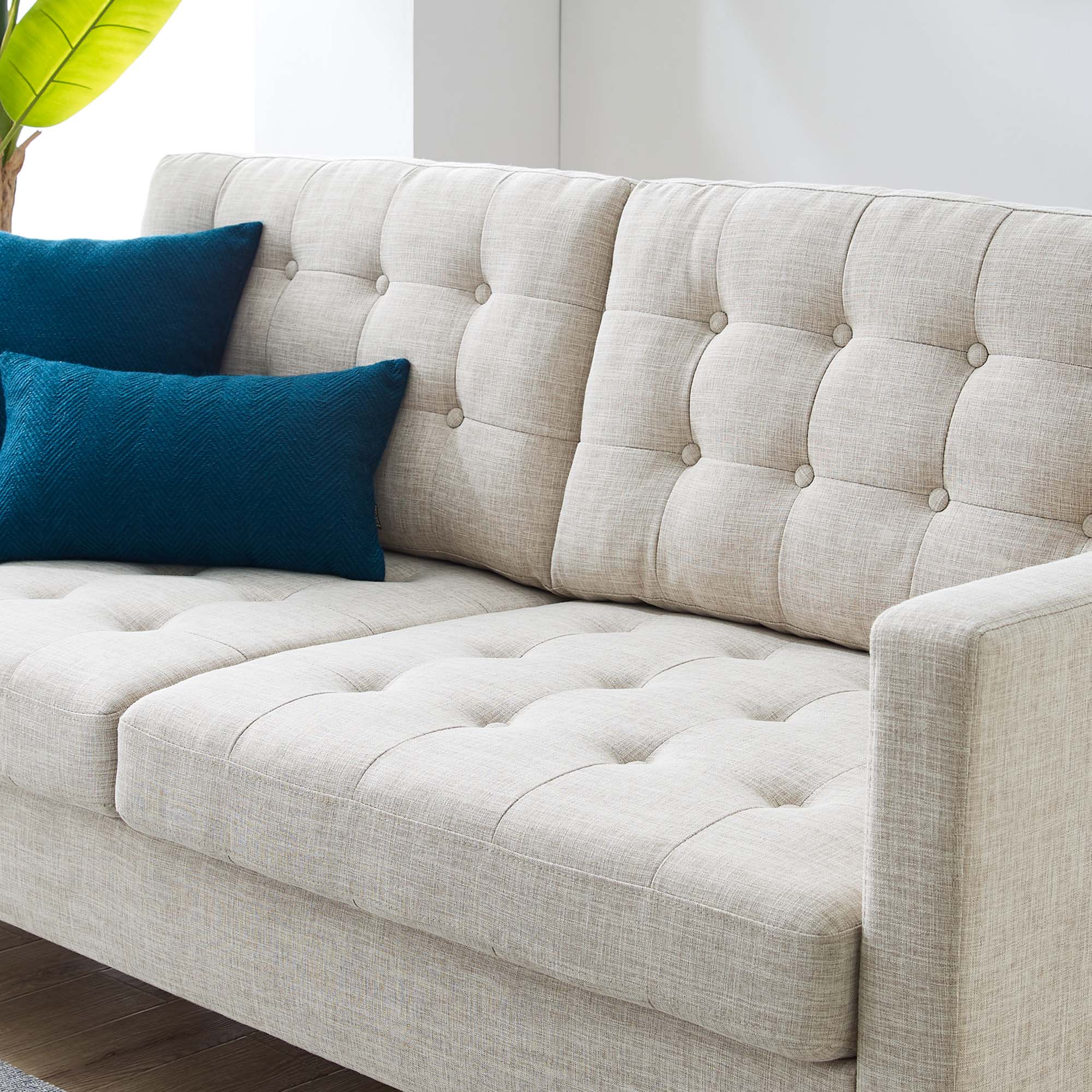 Exalt Tufted Fabric Sofa view 3