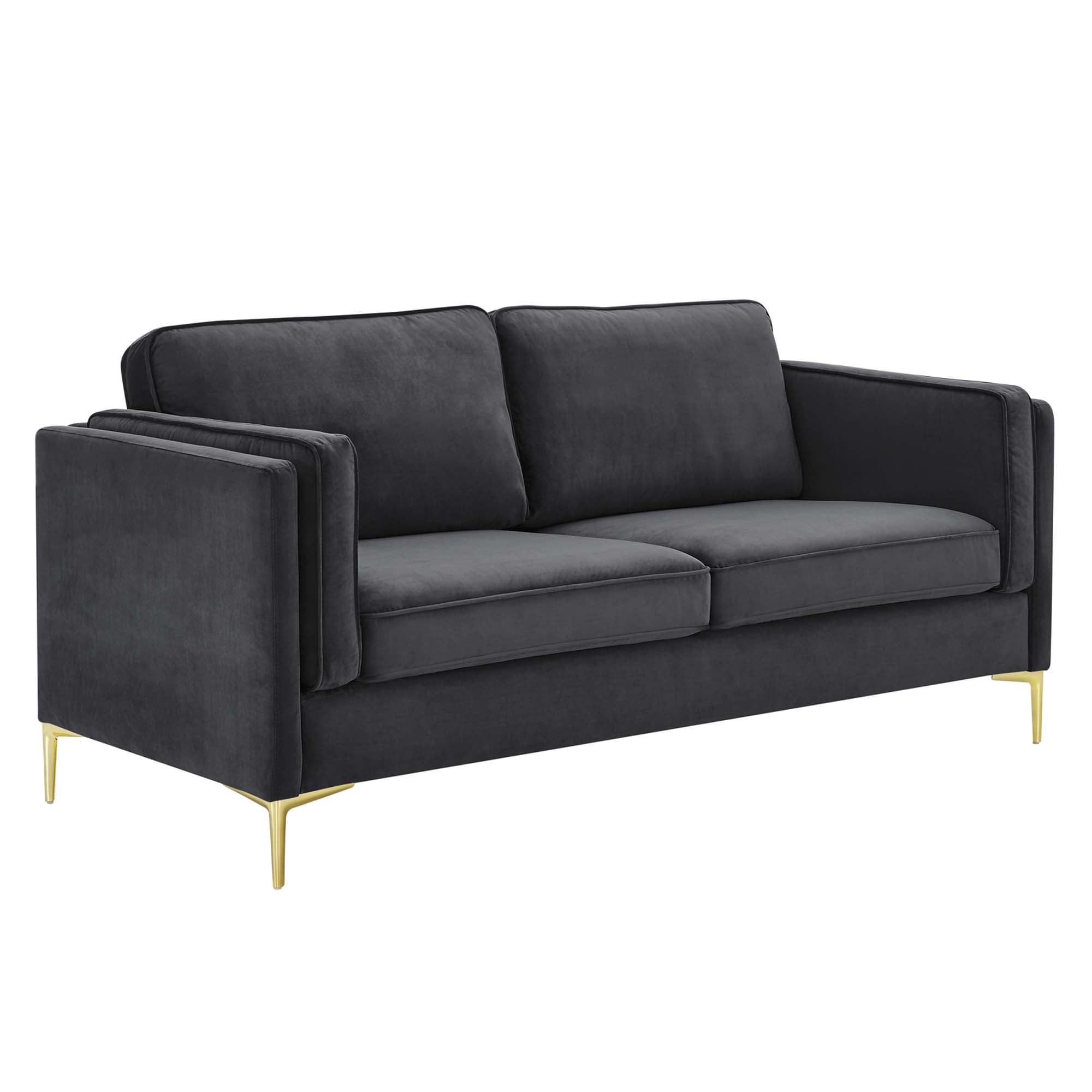 Kaiya Performance Velvet Sofa view 1