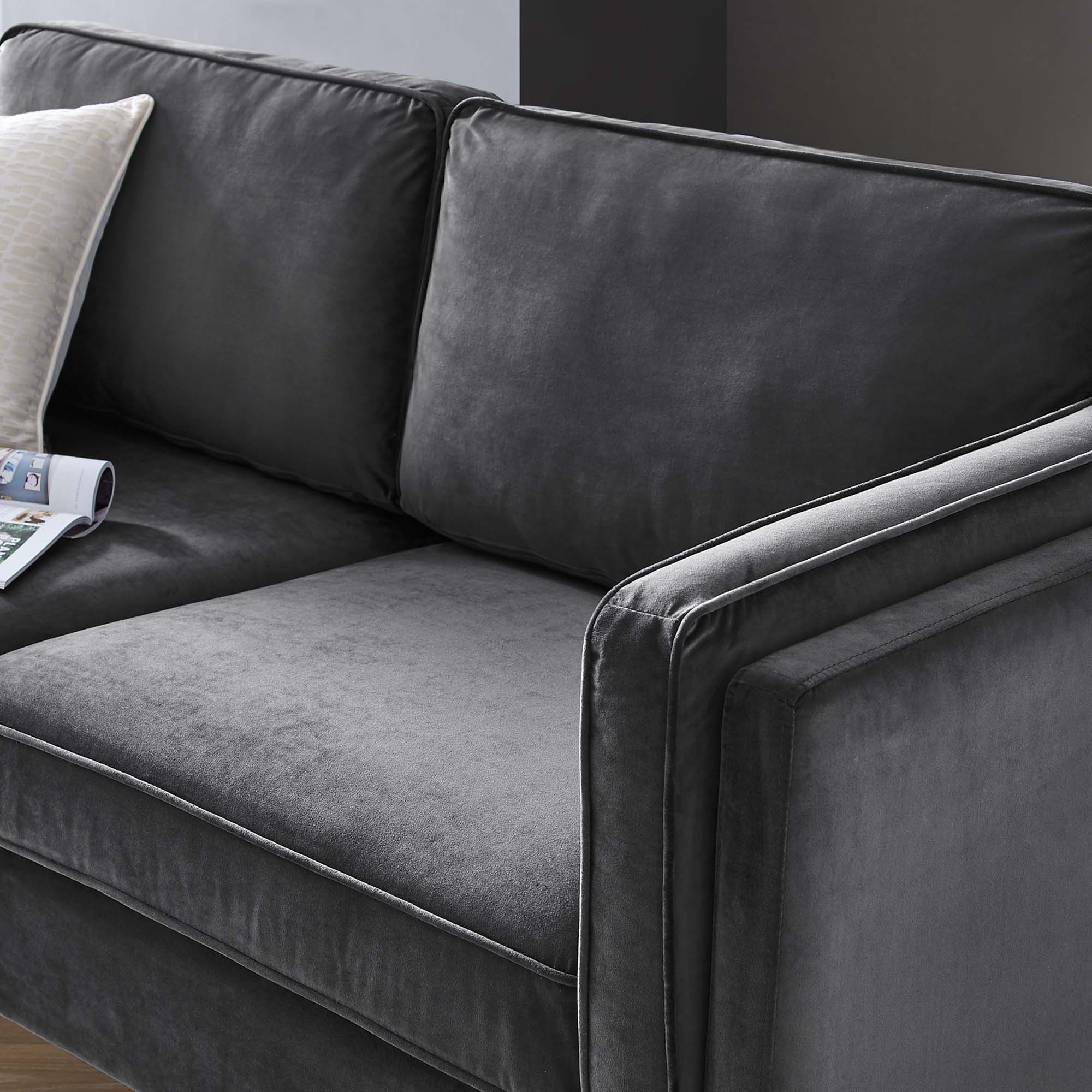 Kaiya Performance Velvet Sofa view 5