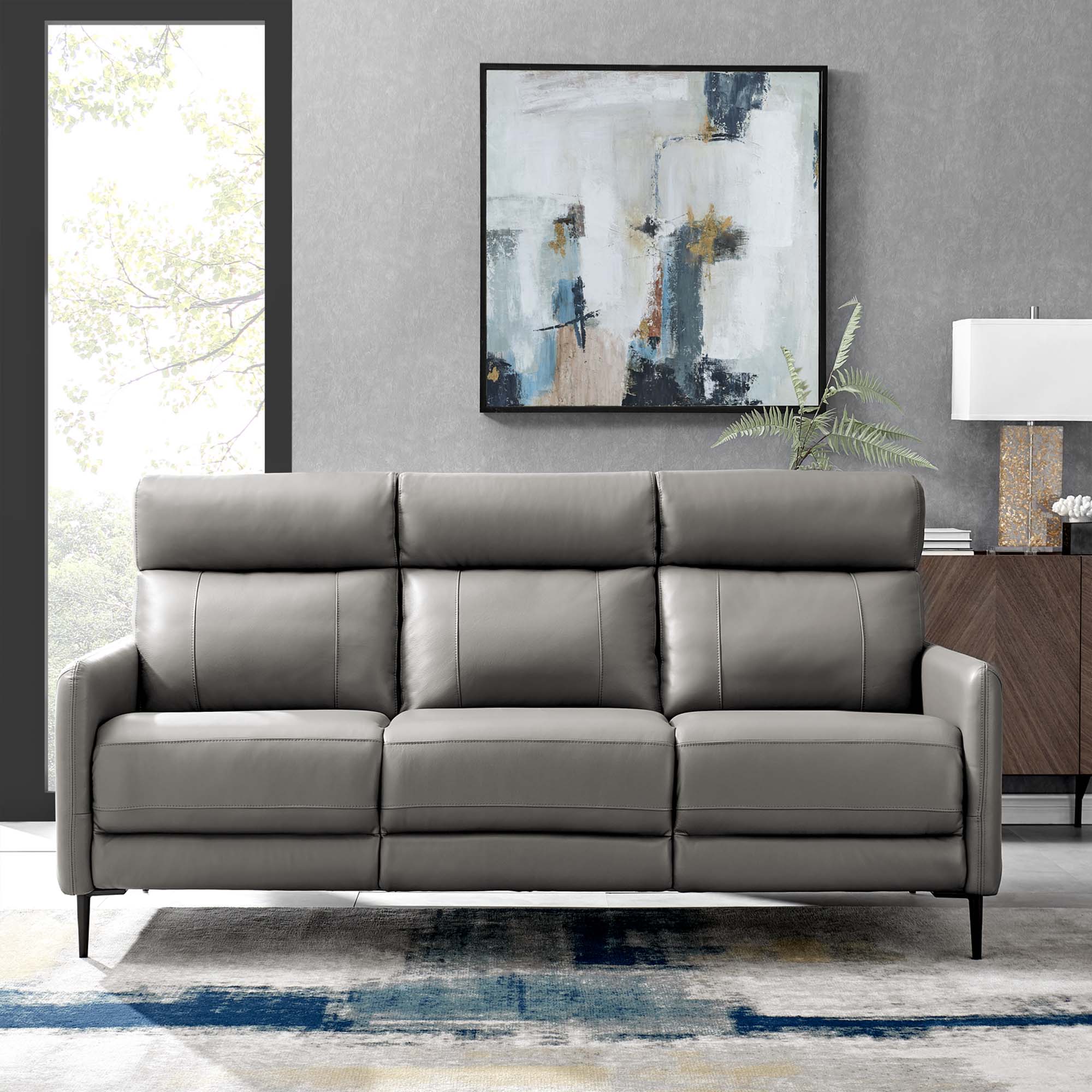 Huxley Leather Sofa view 4