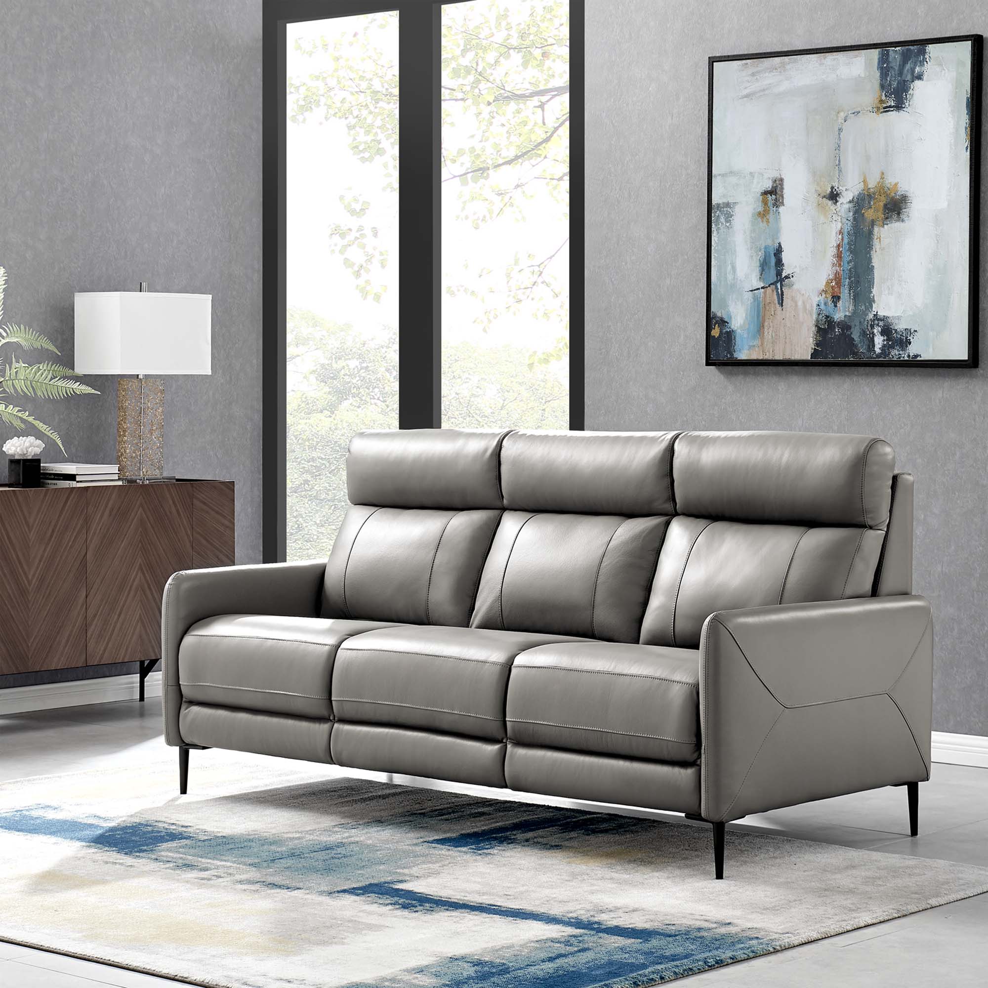 Huxley Leather Sofa view 2