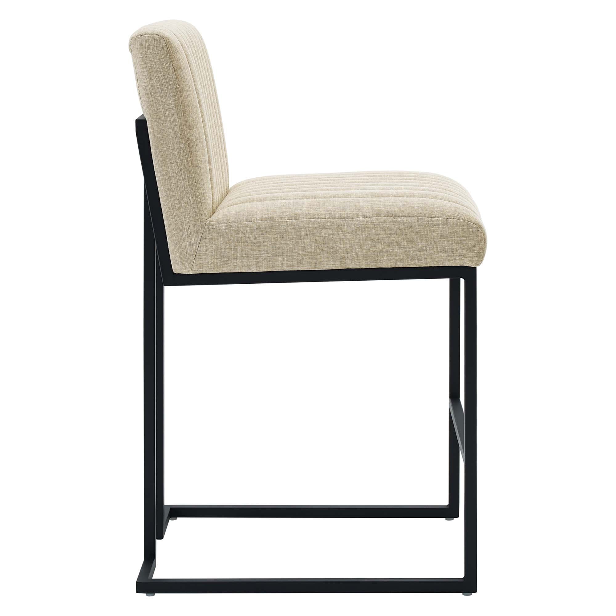 Indulge Channel Tufted Fabric Counter Stool - Image 5