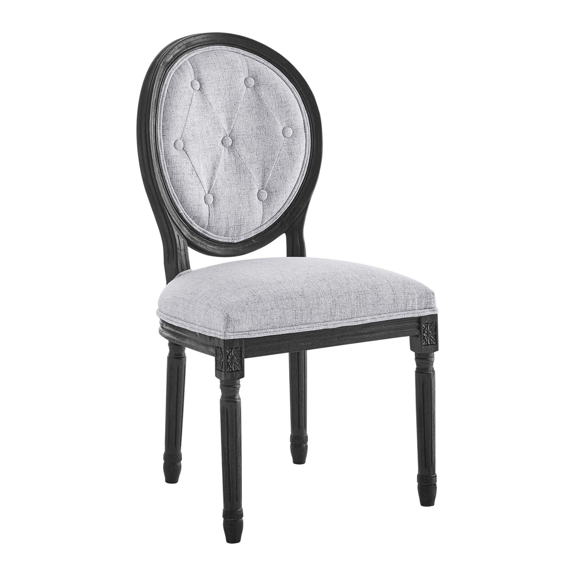 Arise Vintage French Upholstered Fabric Dining Side Chair view 1