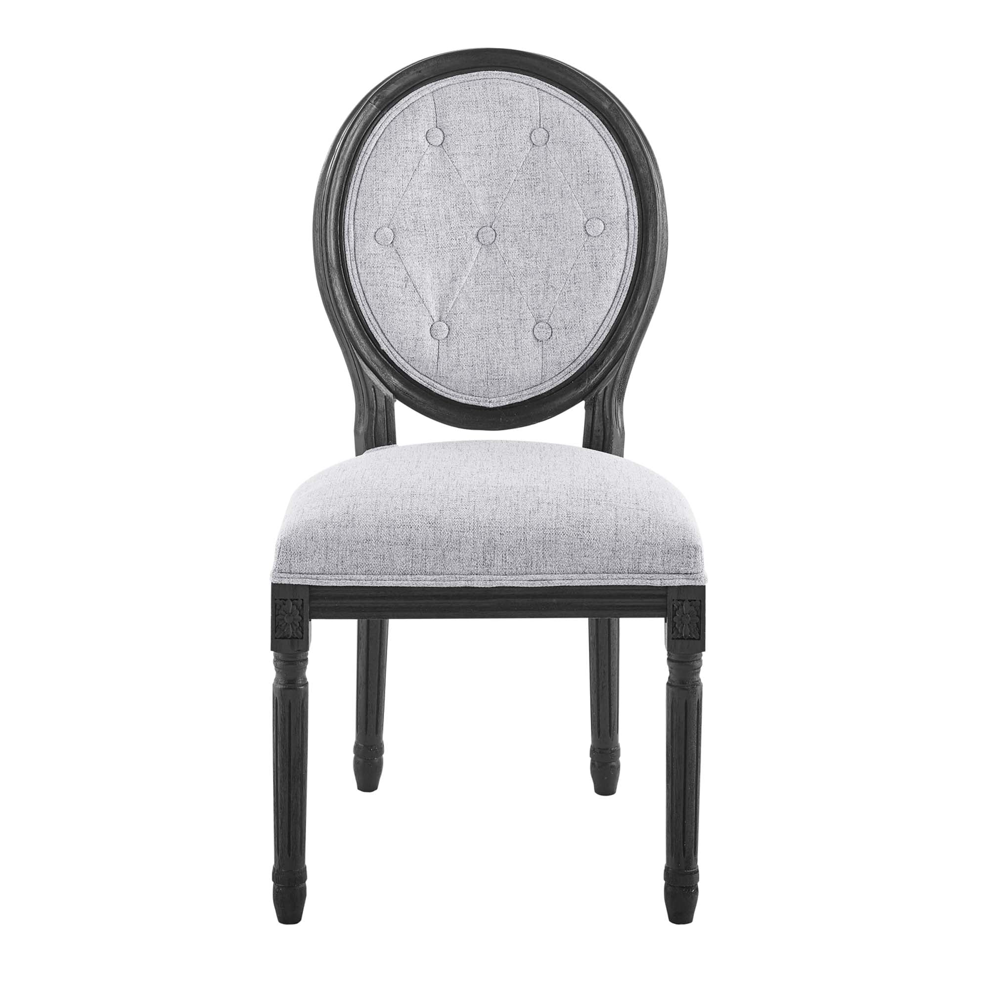 Arise Vintage French Upholstered Fabric Dining Side Chair view 7