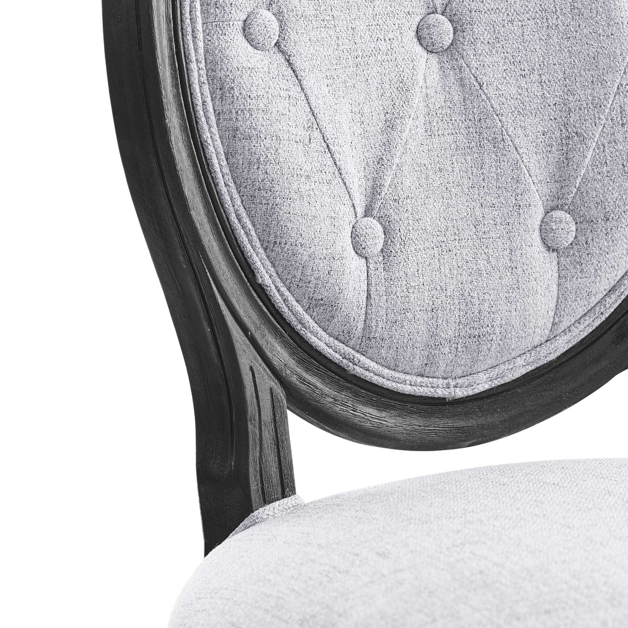 Arise Vintage French Upholstered Fabric Dining Side Chair view 8