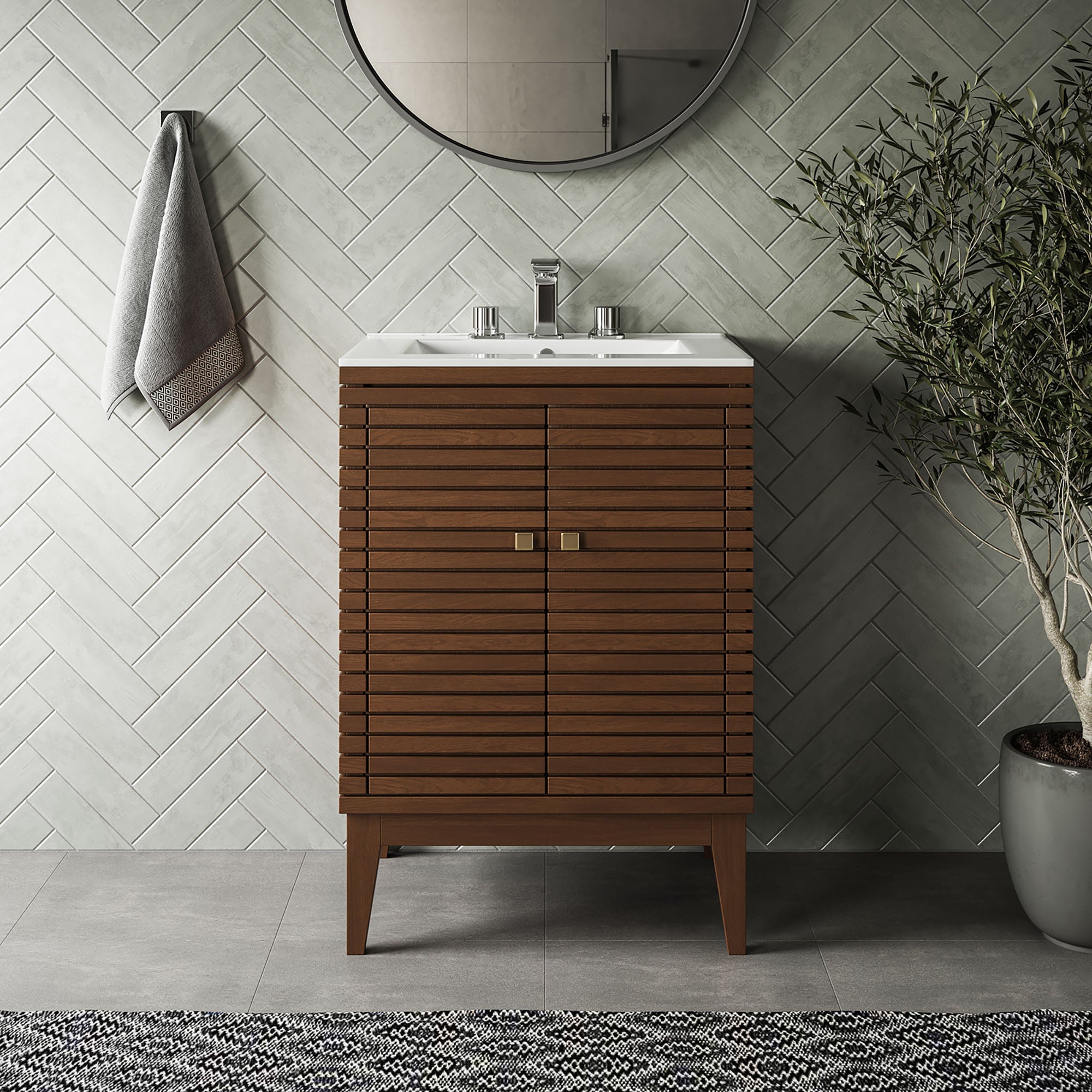 Ledger Bathroom Vanity Basin Included view 2