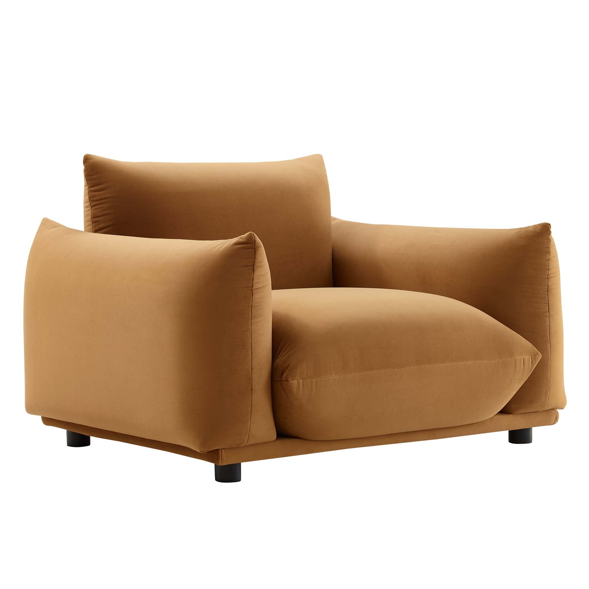 Copious Performance Velvet Armchair view 1