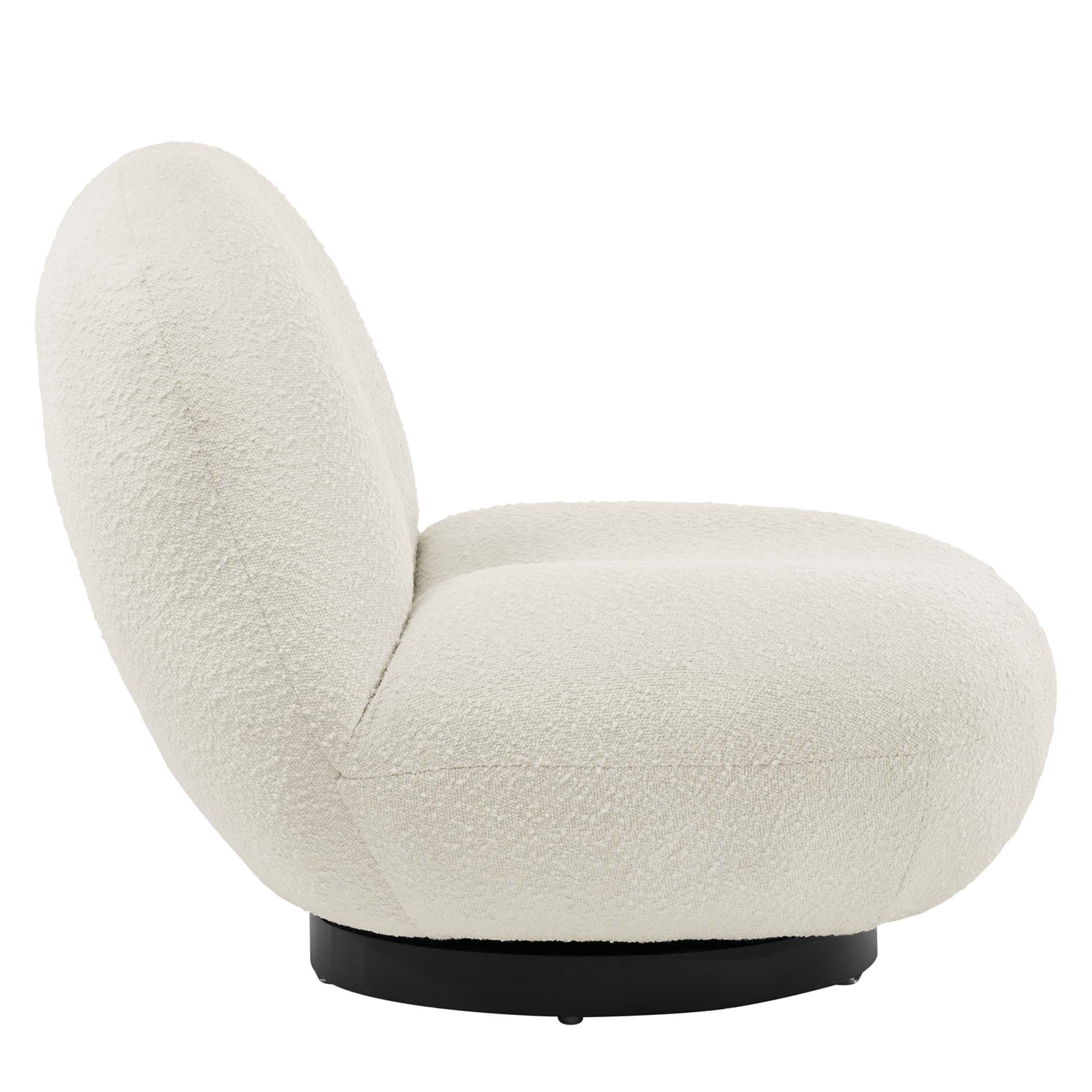 Kindred Boucle Upholstered Swivel Chair view 5