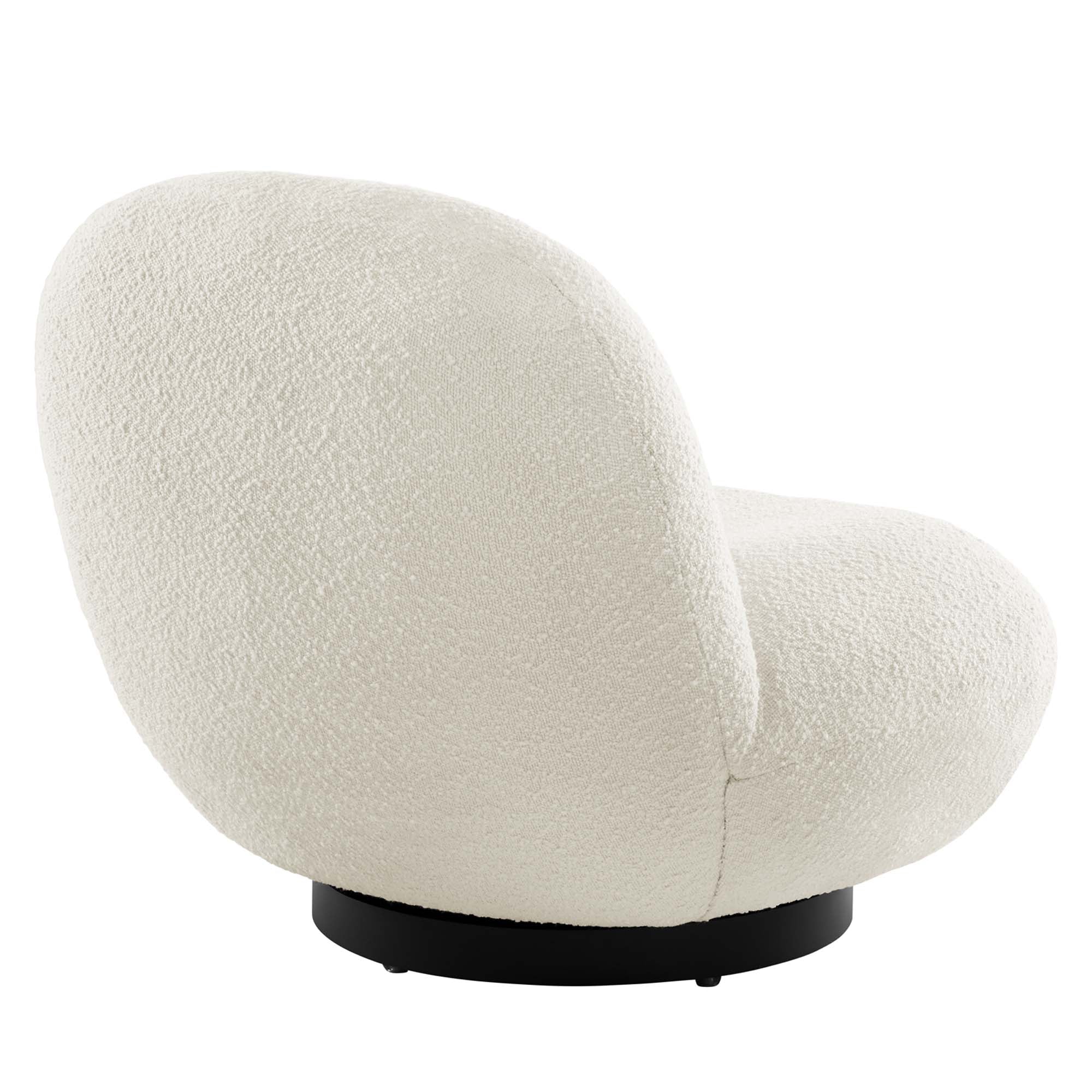 Kindred Boucle Upholstered Swivel Chair view 6