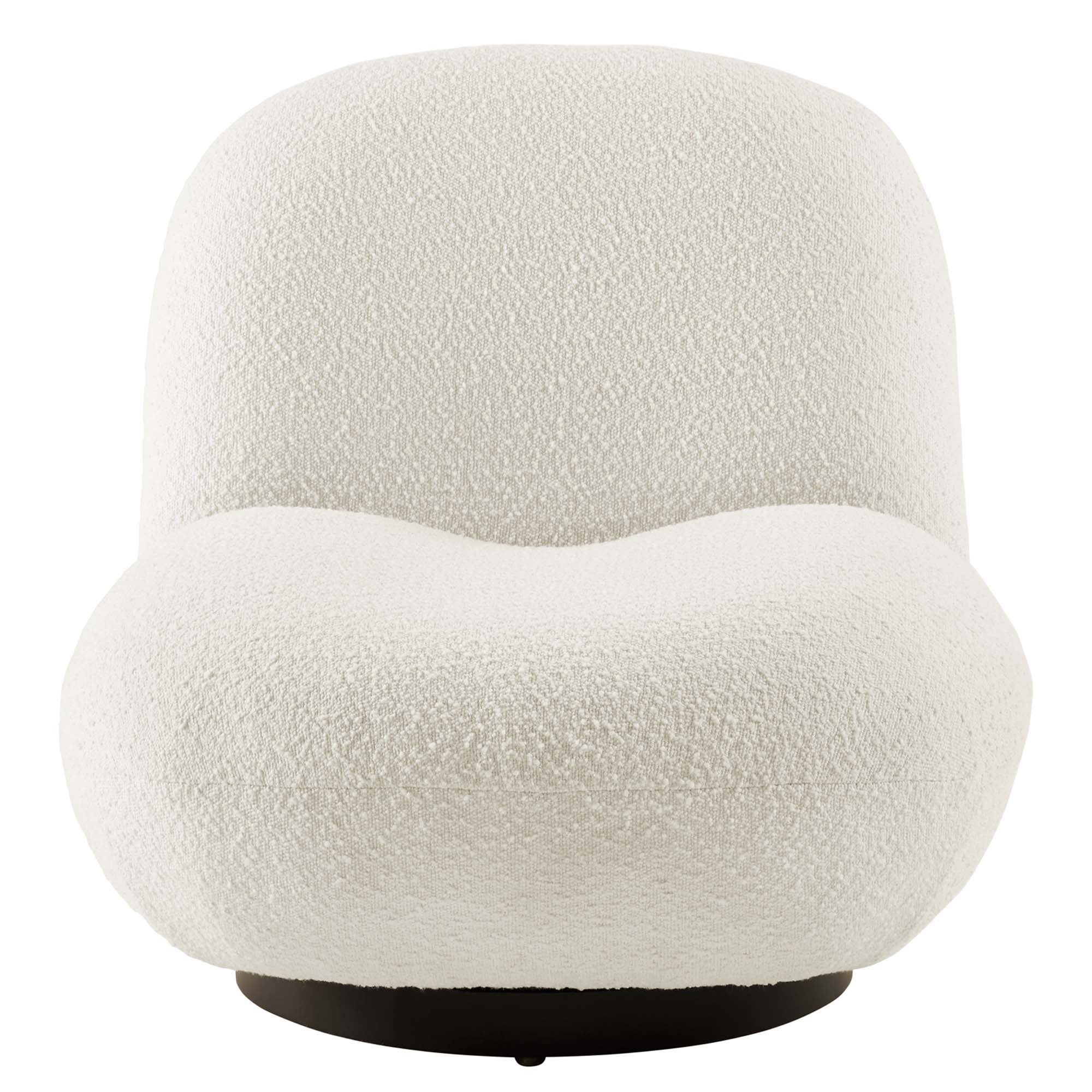 Kindred Boucle Upholstered Swivel Chair view 7