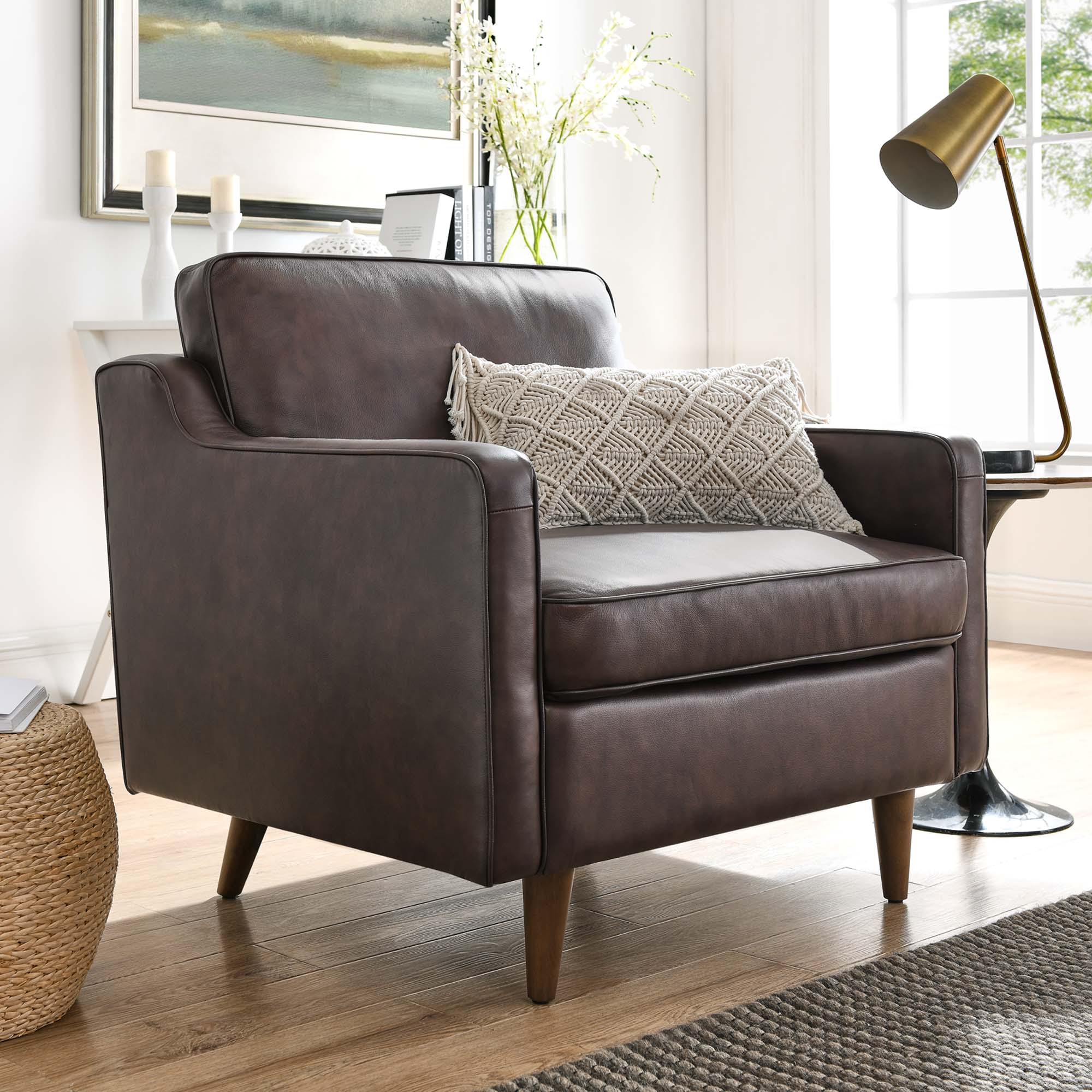 Impart Genuine Leather Armchair view 2