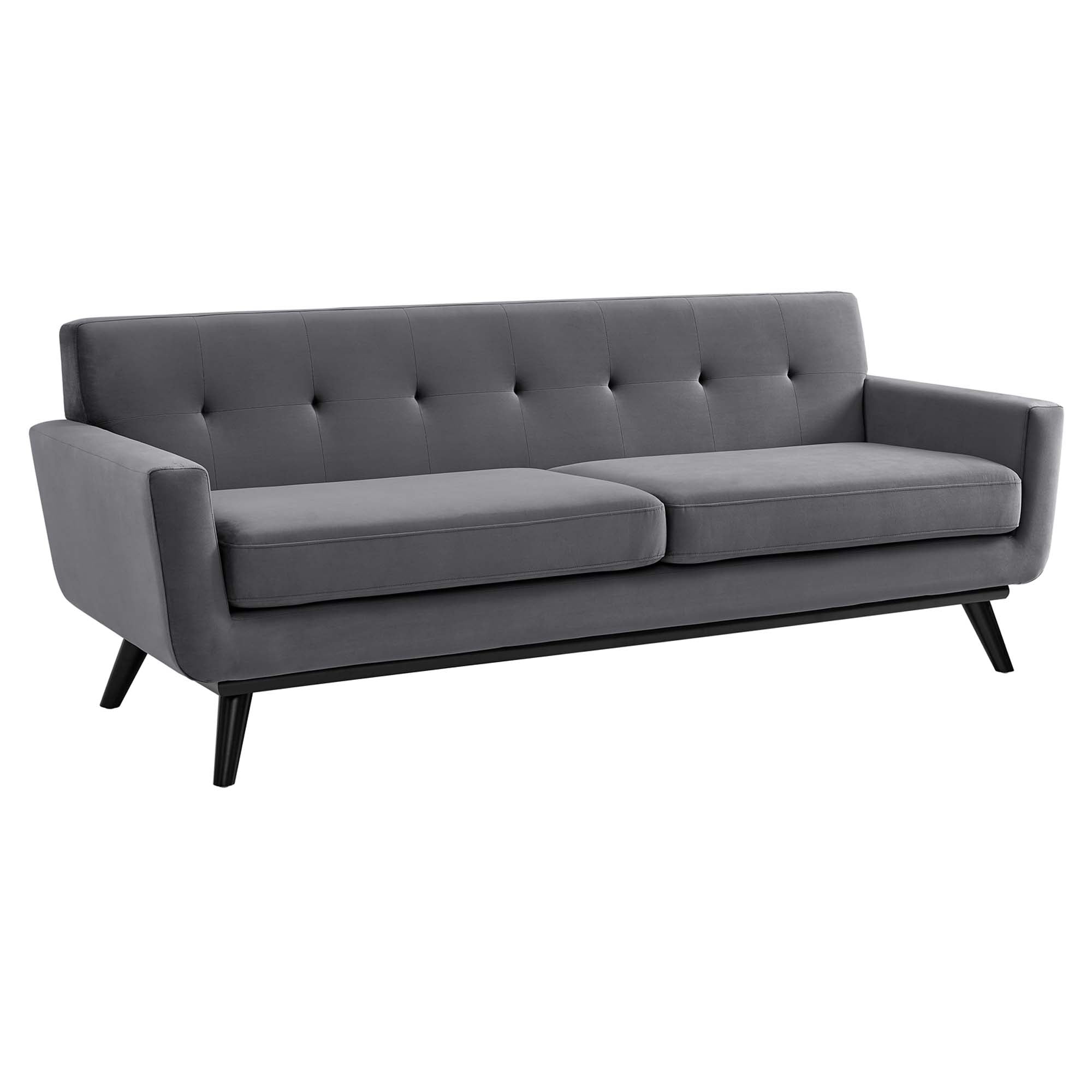 Engage Performance Velvet Sofa view 1