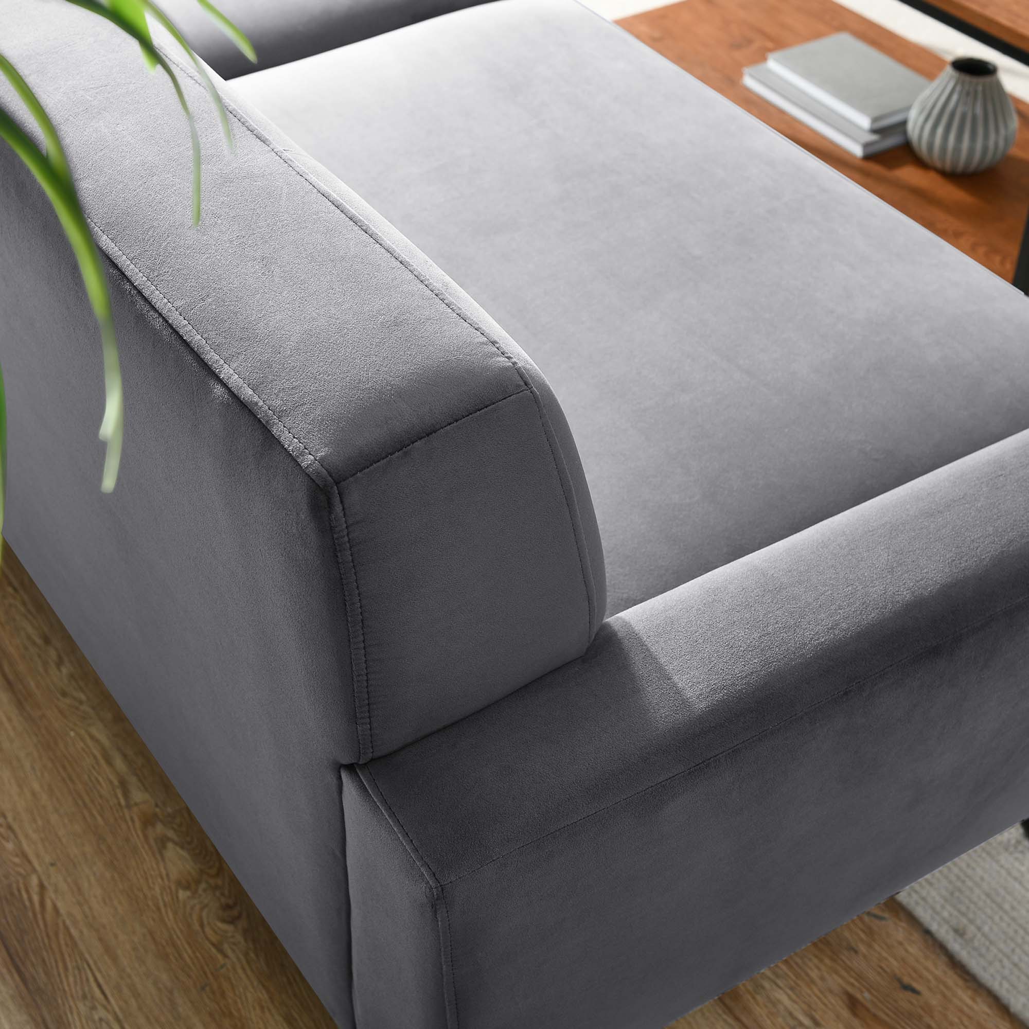 Engage Performance Velvet Sofa view 4