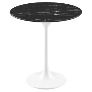 Lippa Round Artificial Marble Side Table