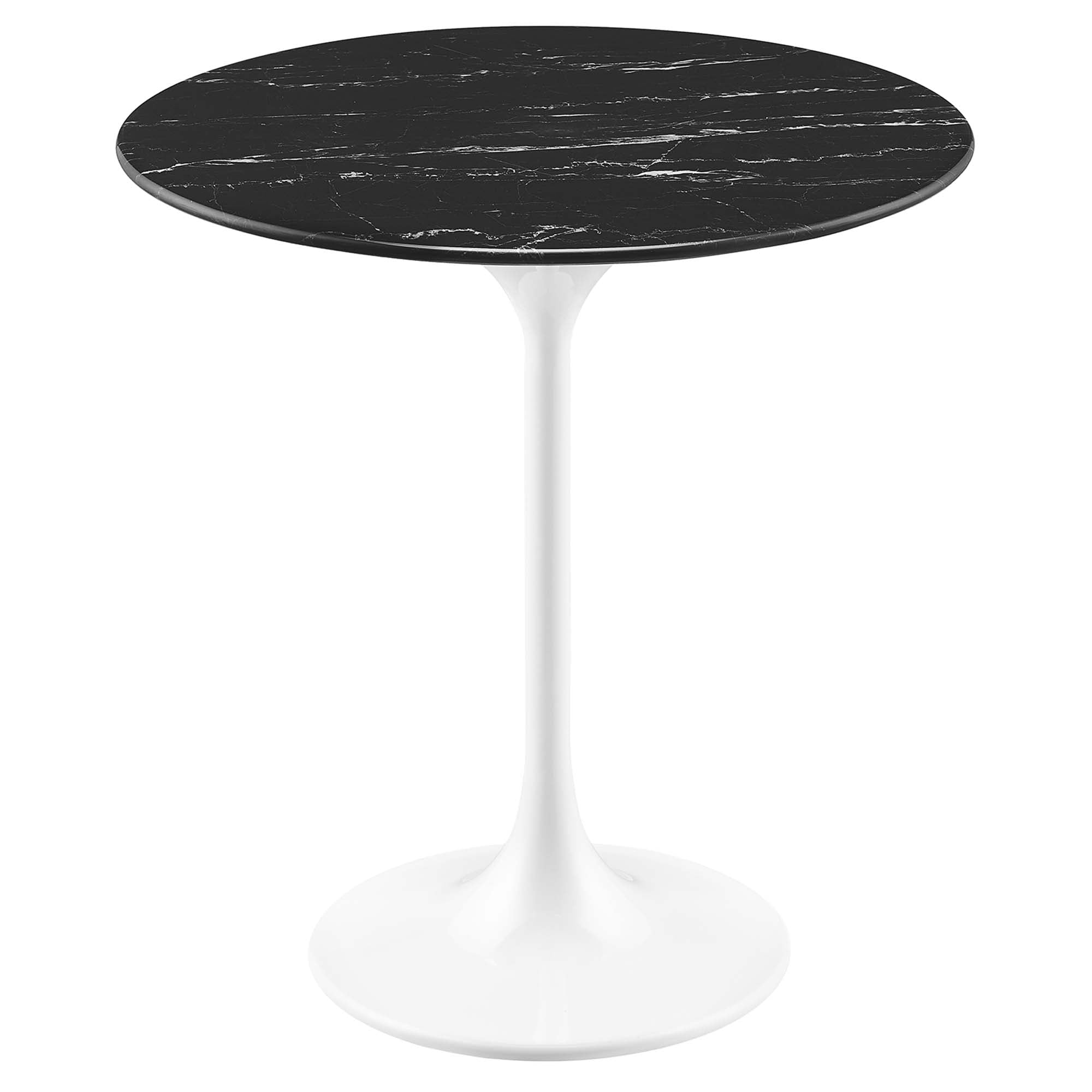 Lippa Round Artificial Marble Side Table