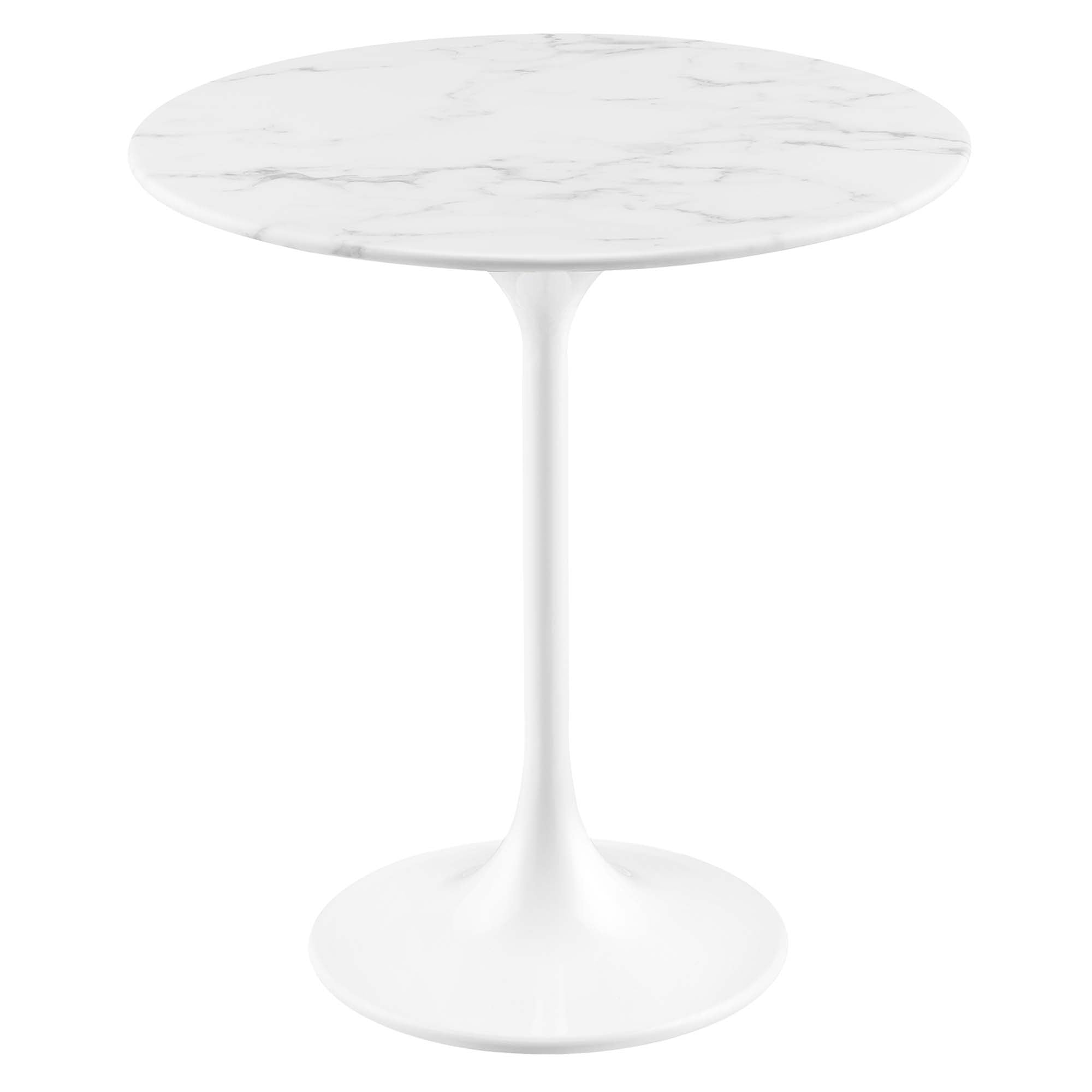 Lippa Round Artificial Marble Side Table - Image 9