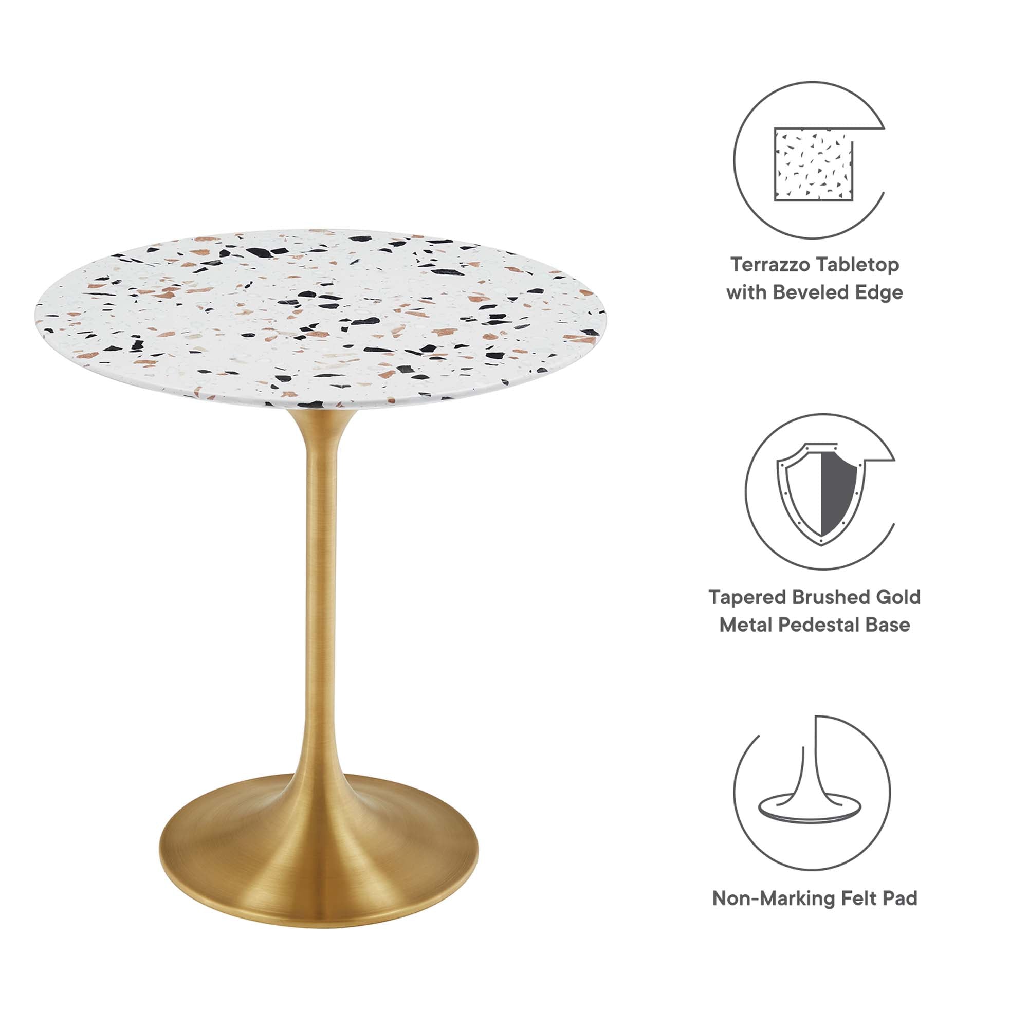 Lippa Round Terrazzo Side Table - Image 10