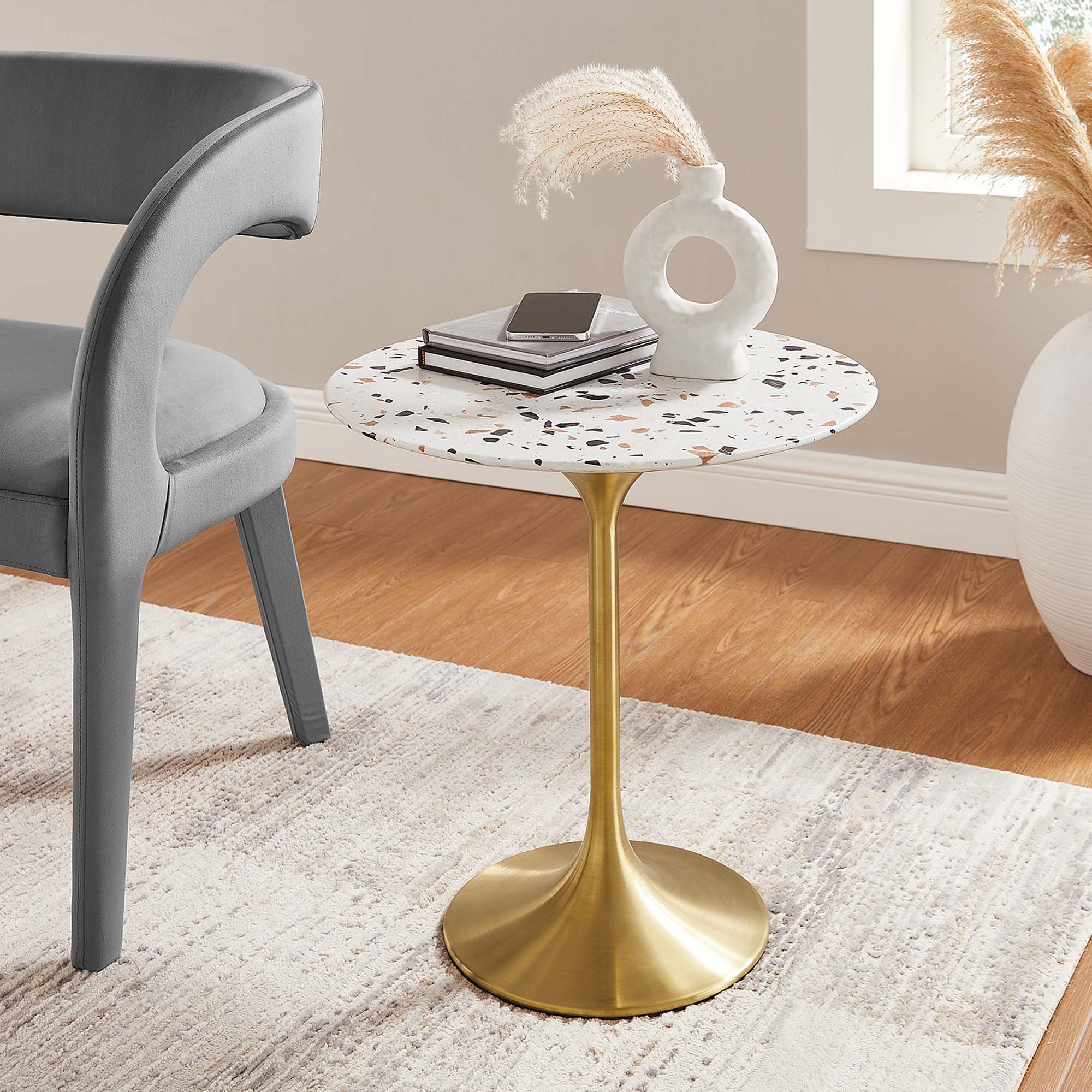 Lippa Round Terrazzo Side Table - Image 8