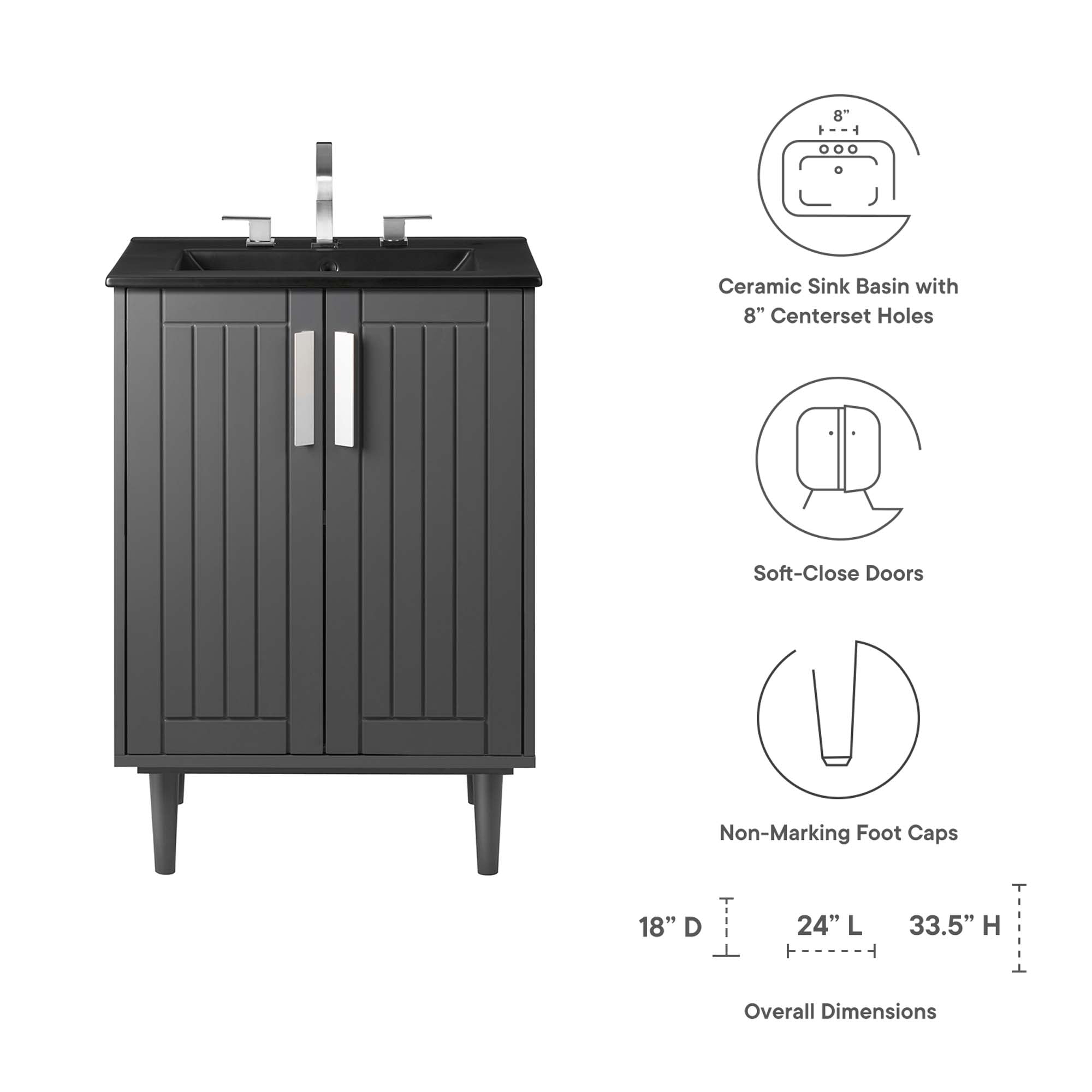 Augusta 24″ Bathroom Vanity view 3