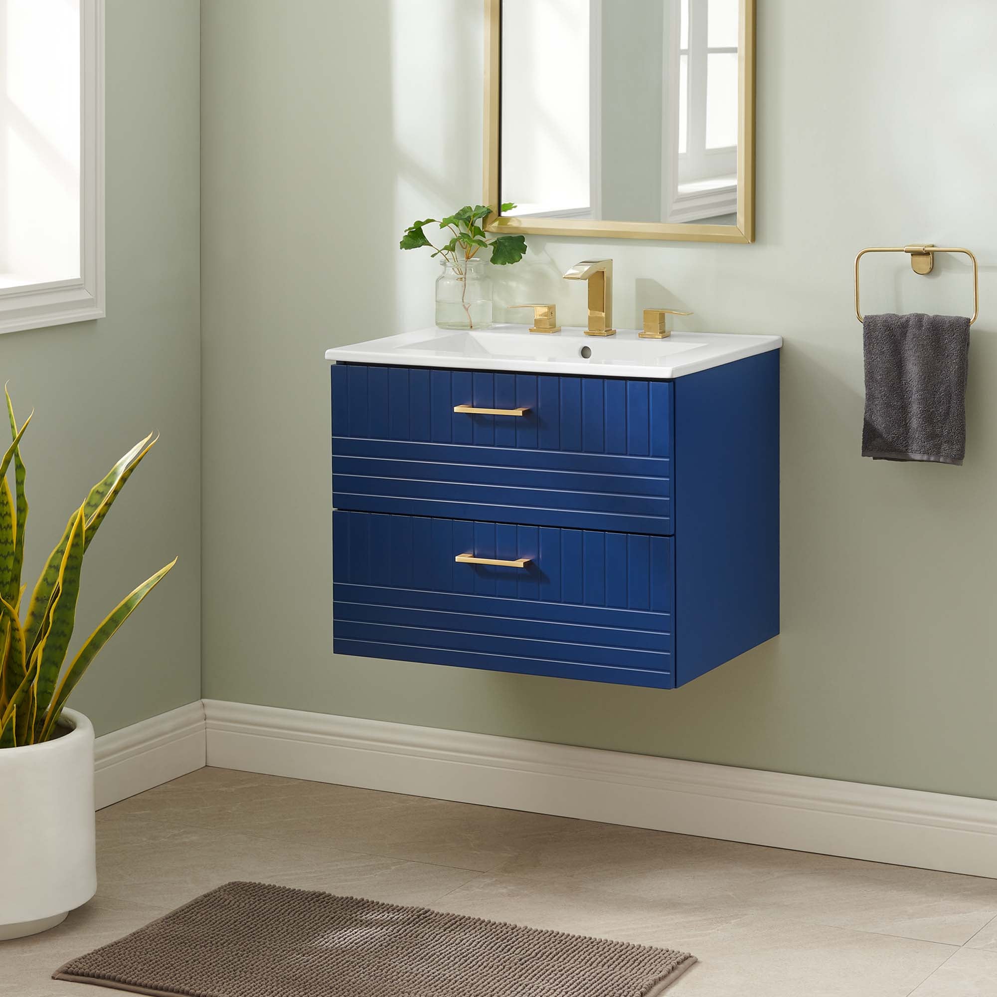 Daybreak Wall-Mount Bathroom Vanity Basin Included view 2