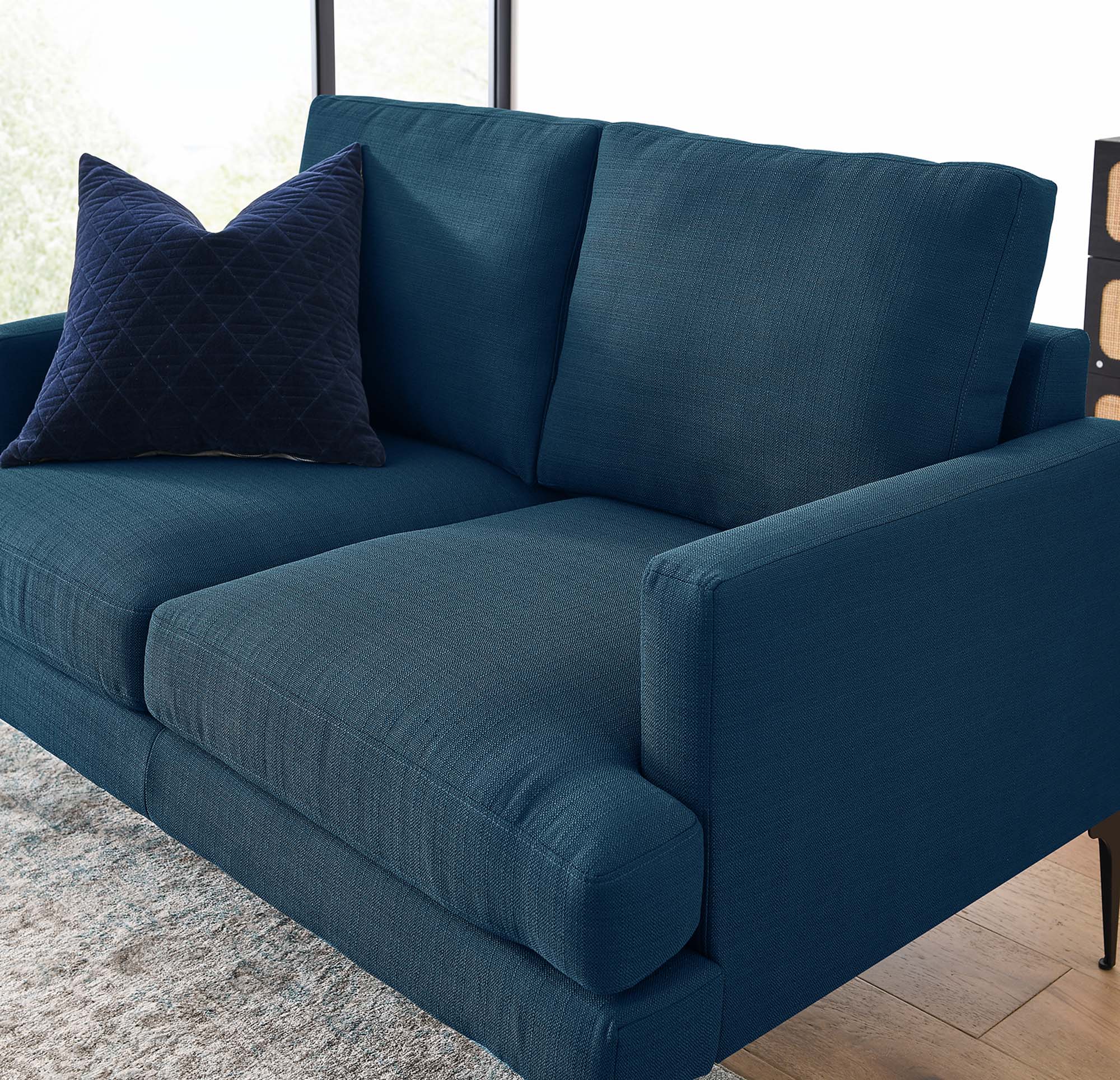 Evermore Upholstered Fabric Loveseat view 4